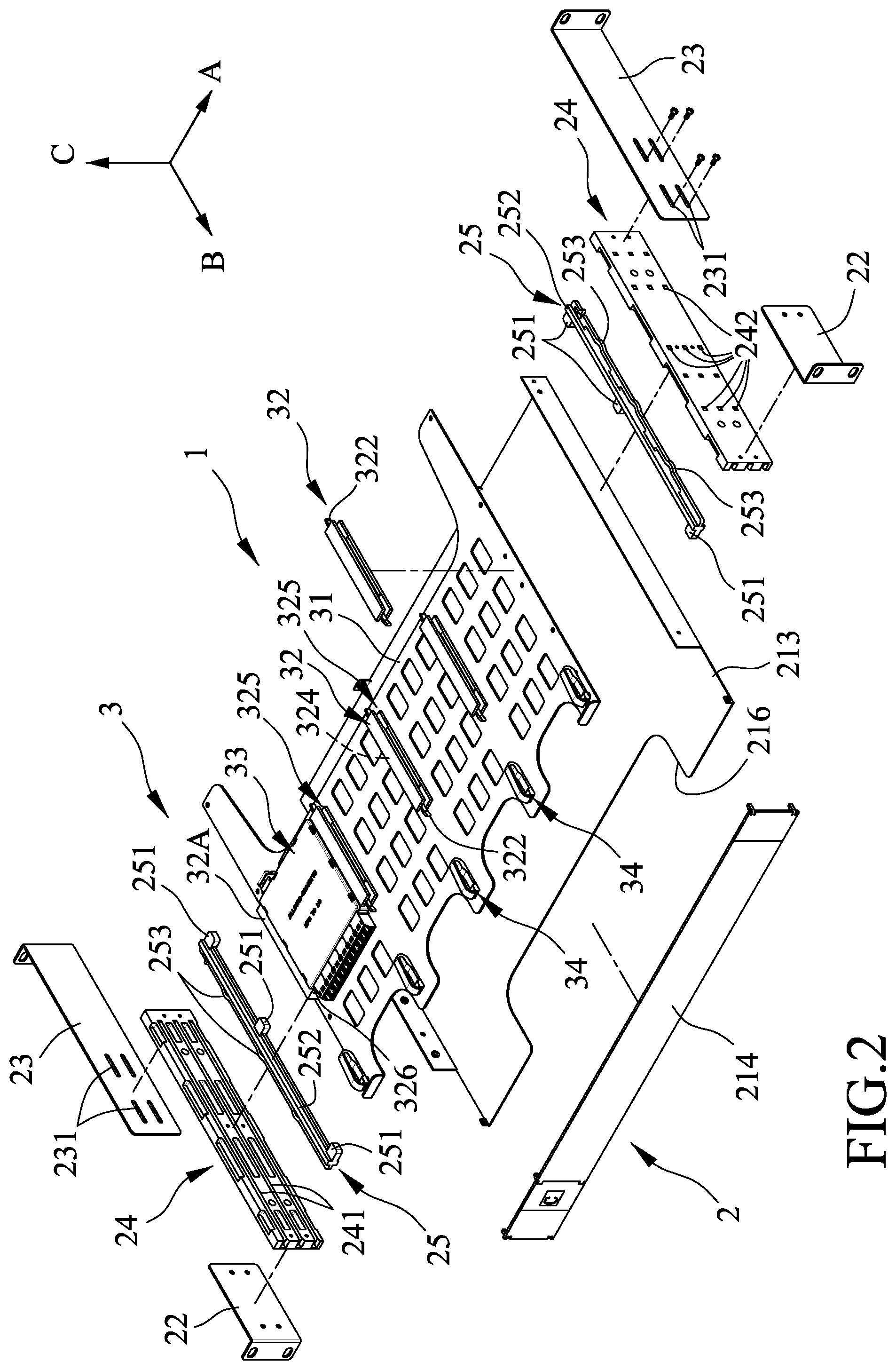 Patent US12092887 Figure 2 – Fiber optic distribution frame