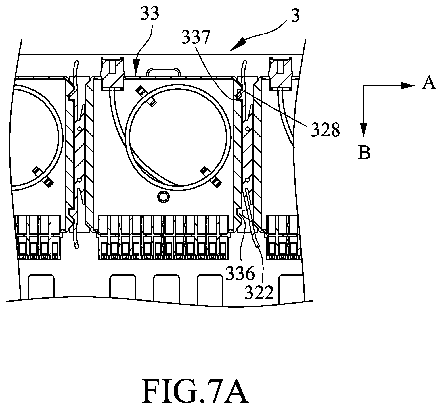 Patent US12092887 Figure 7 – Fiber optic distribution frame