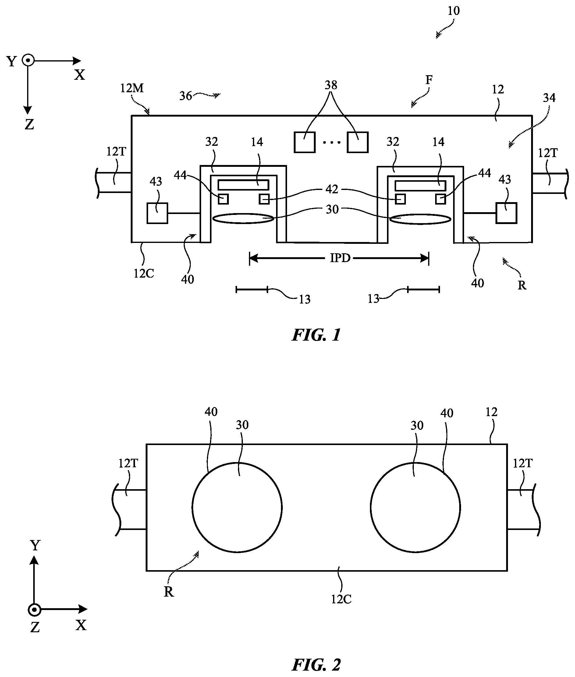 Patent US12092896 — Electronic devices with optical module positioning systems — Figure 1