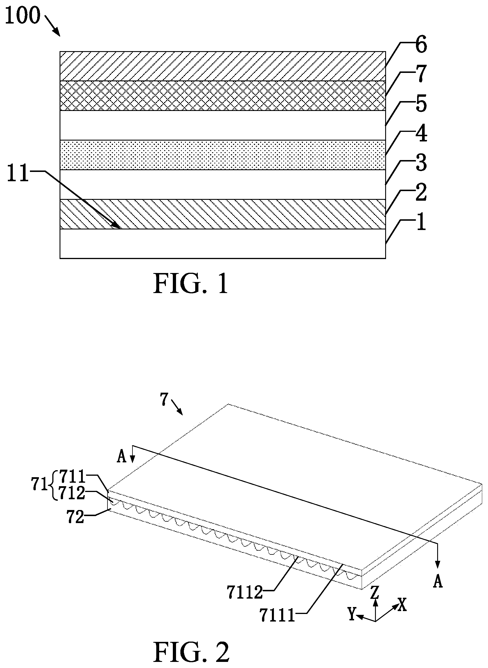 Patent US12092912 — Viewing angle widening film, manufacturing method thereof, and display device — Figure 1