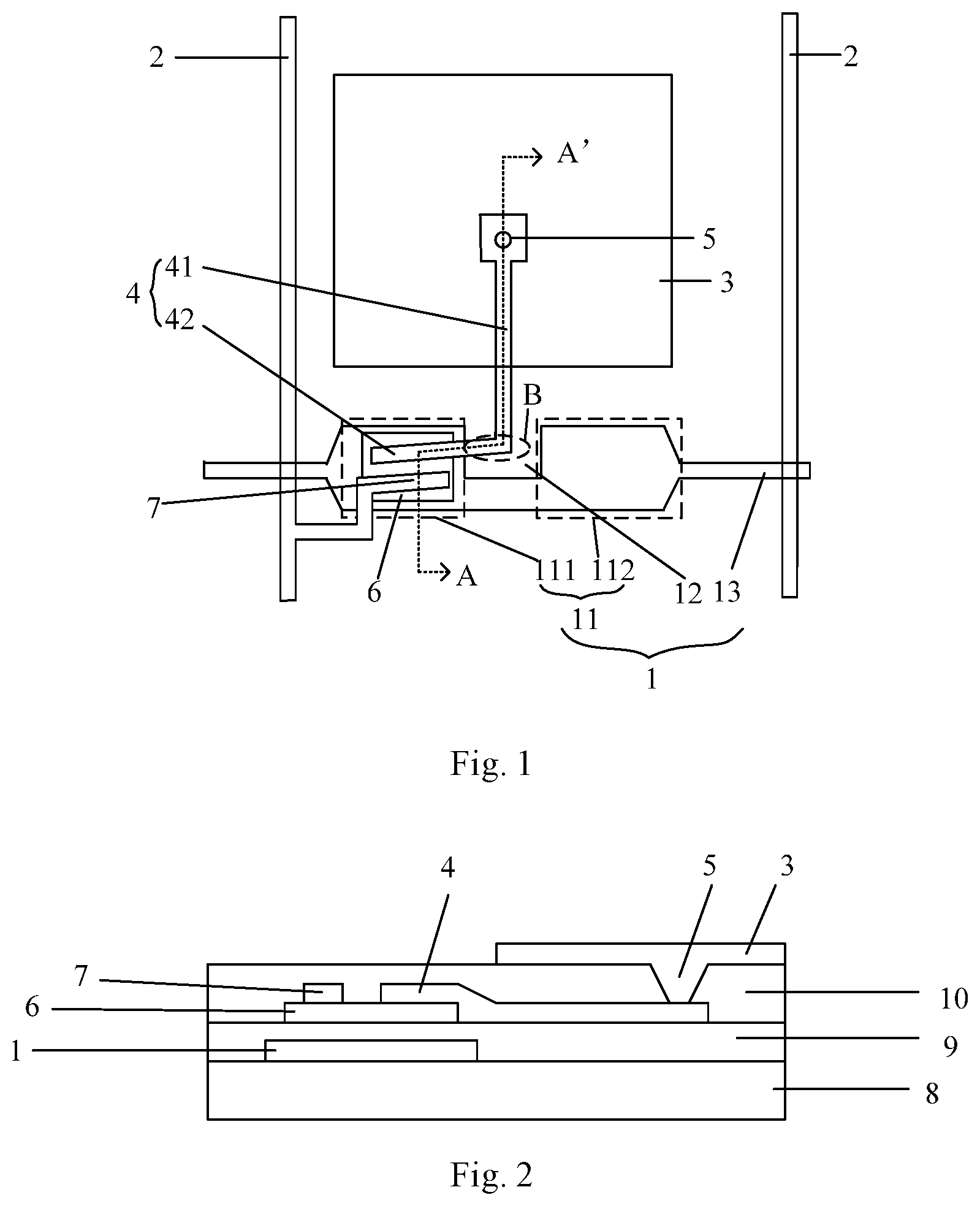 Patent US12092934 — Array substrate and display device — Figure 1