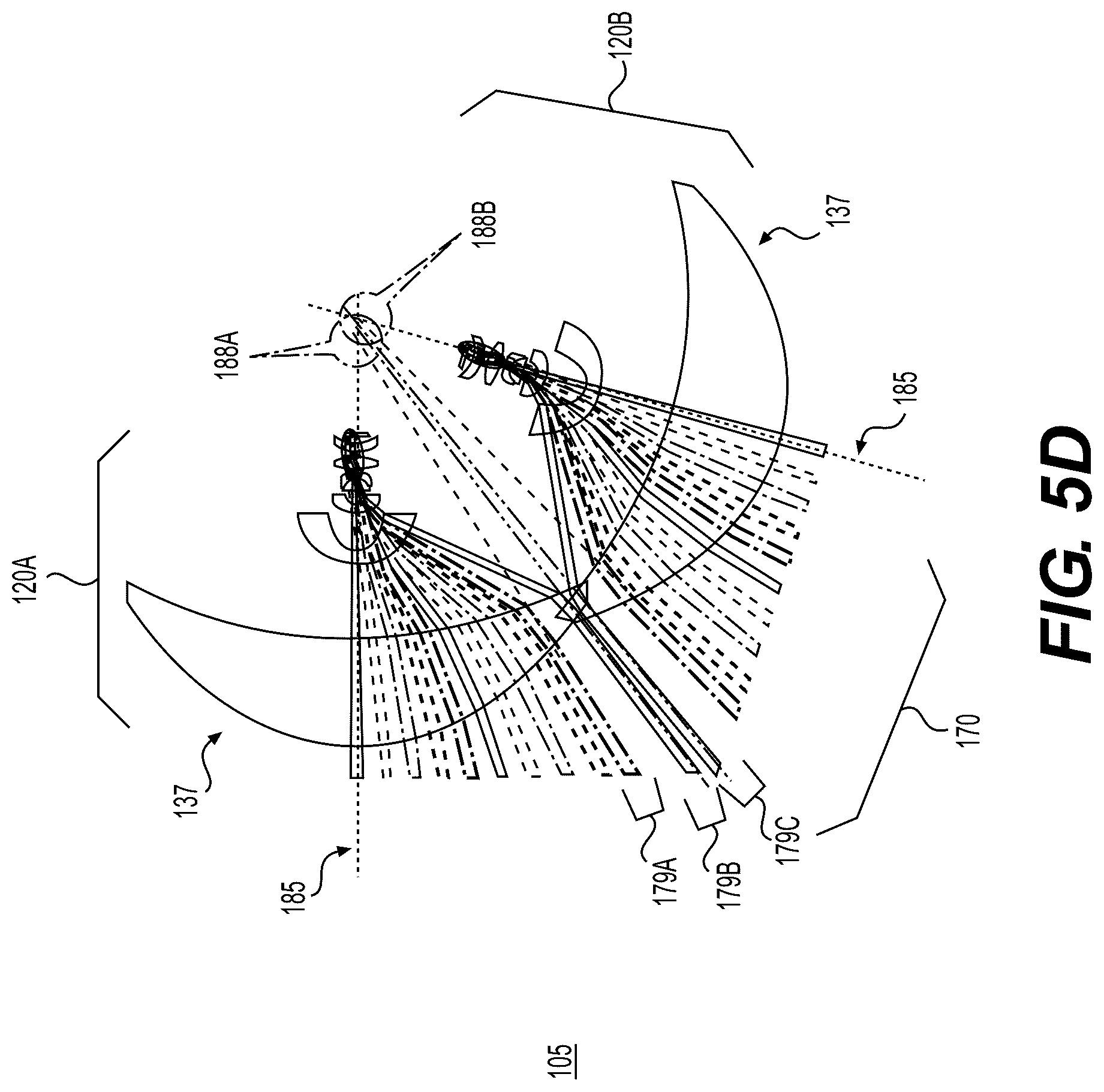 Patent US12092948 Figure 9 – Low parallax imaging system with an internal space frame