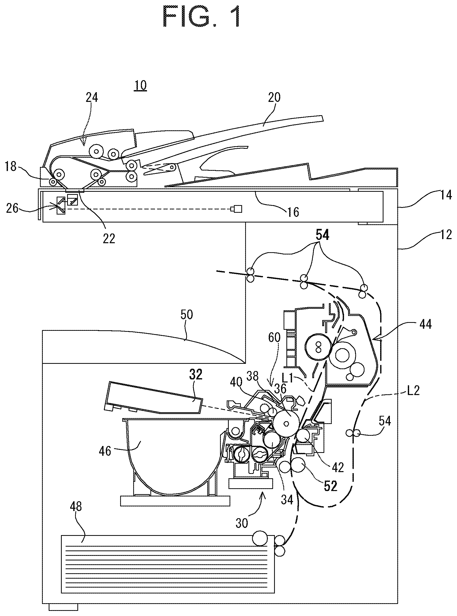 Patent US12092968 Figure 1 – Process unit and image-forming apparatus