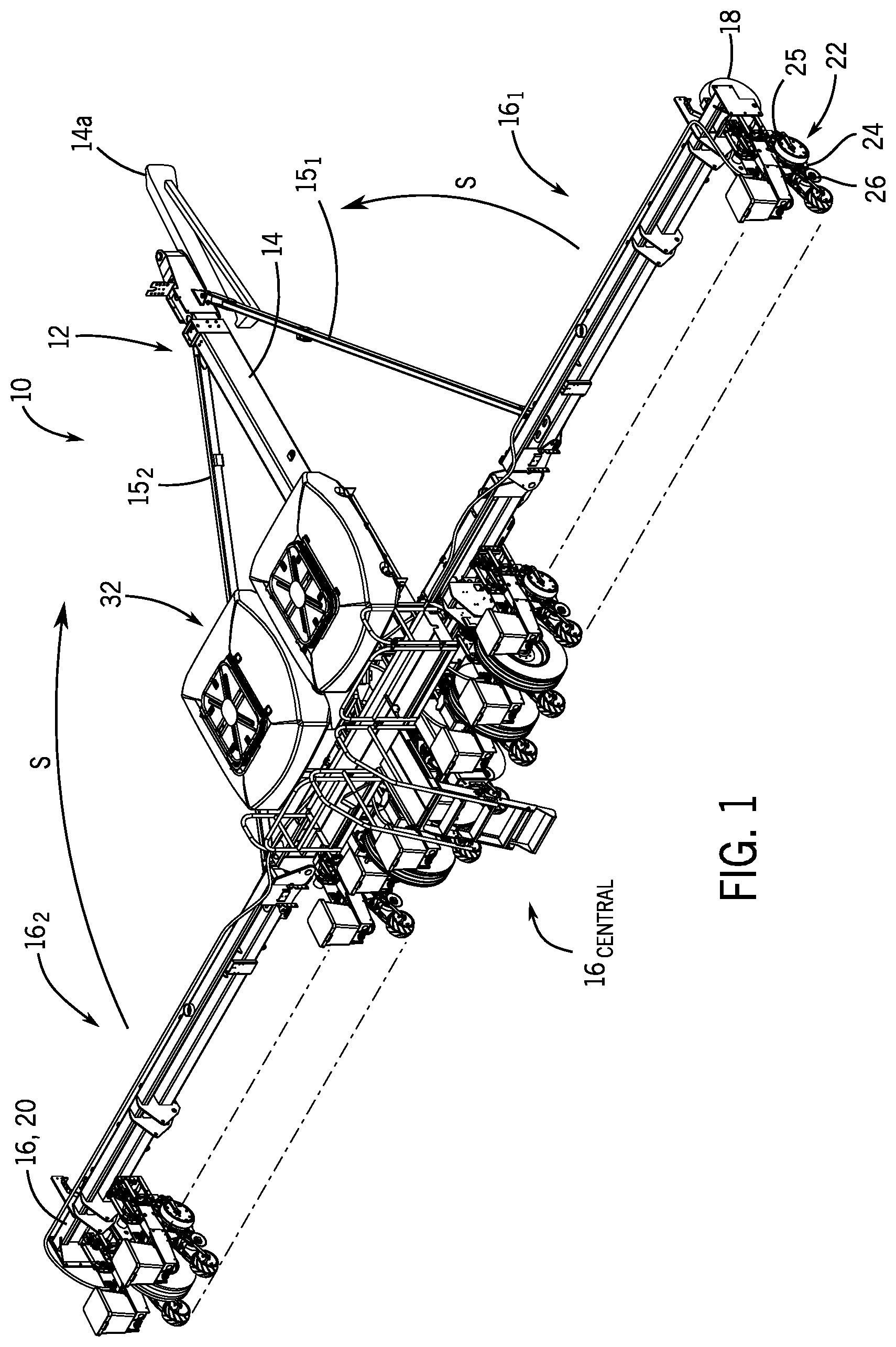 Patent US12096710 — Tow head for agricultural implement and agricultural implement — Figure 1