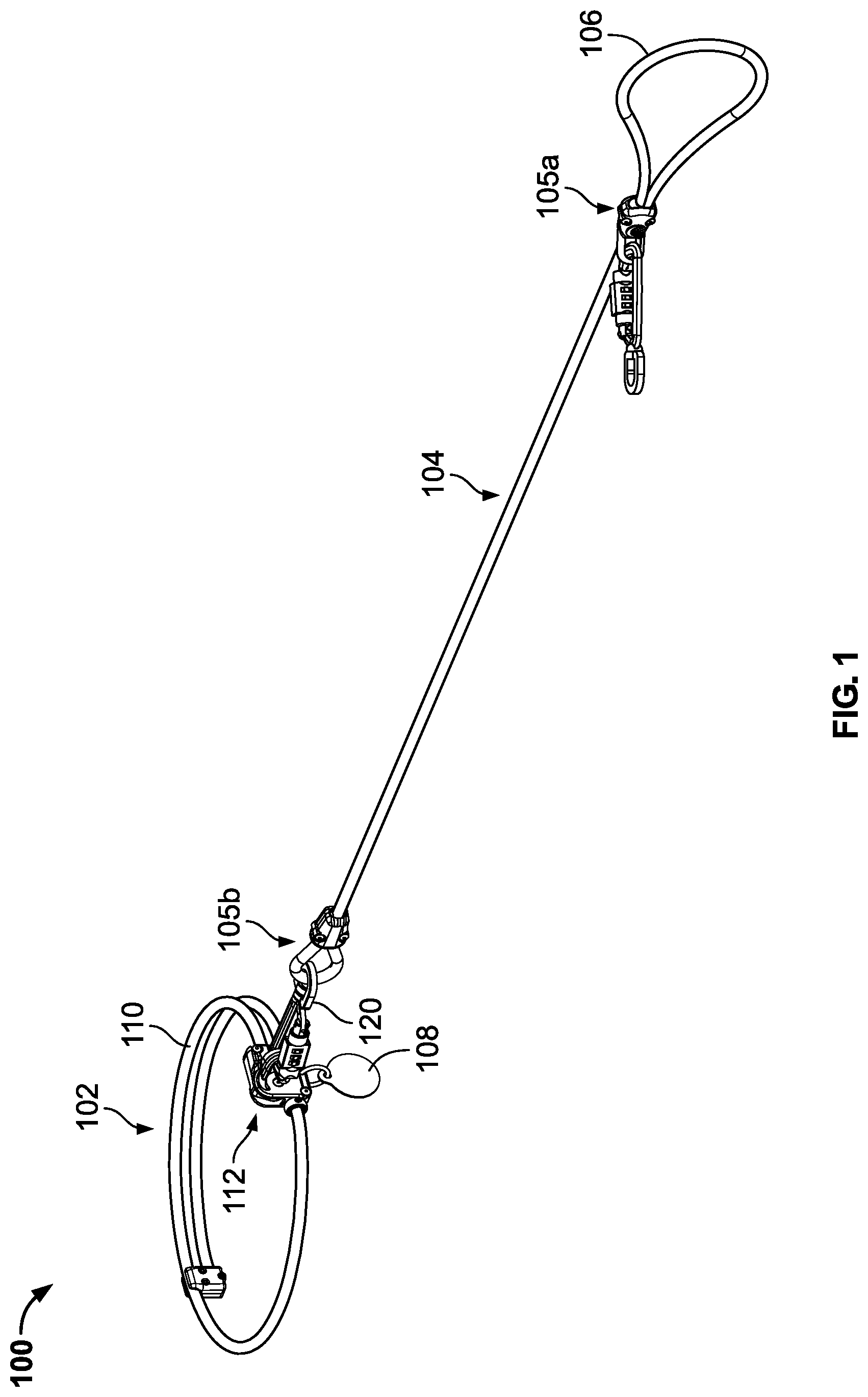 Patent US12096752 — Pet leash and collar systems — Figure 1