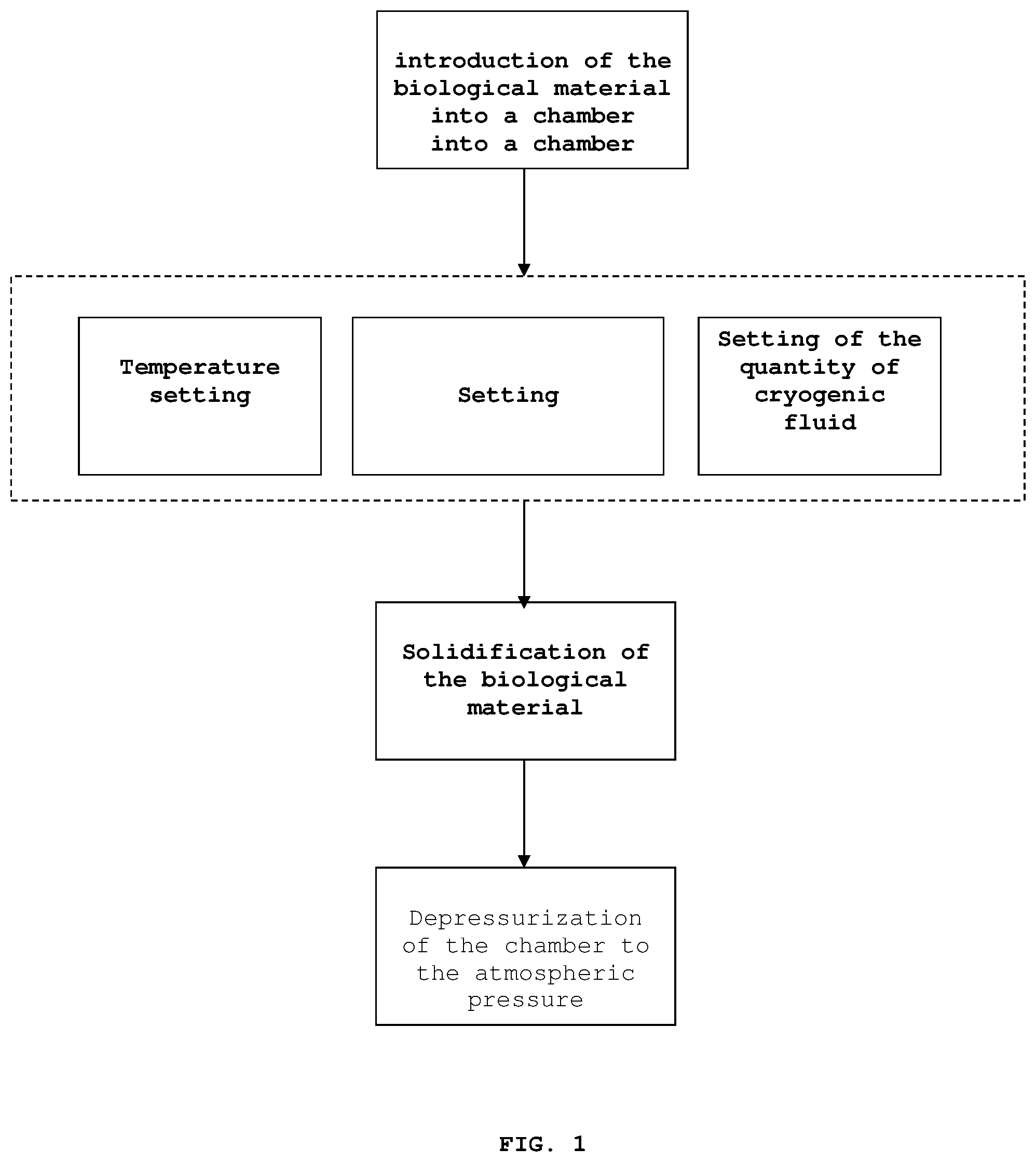 Patent US12096766 — Process for cooling a biological material and the storage thereof — Figure 1
