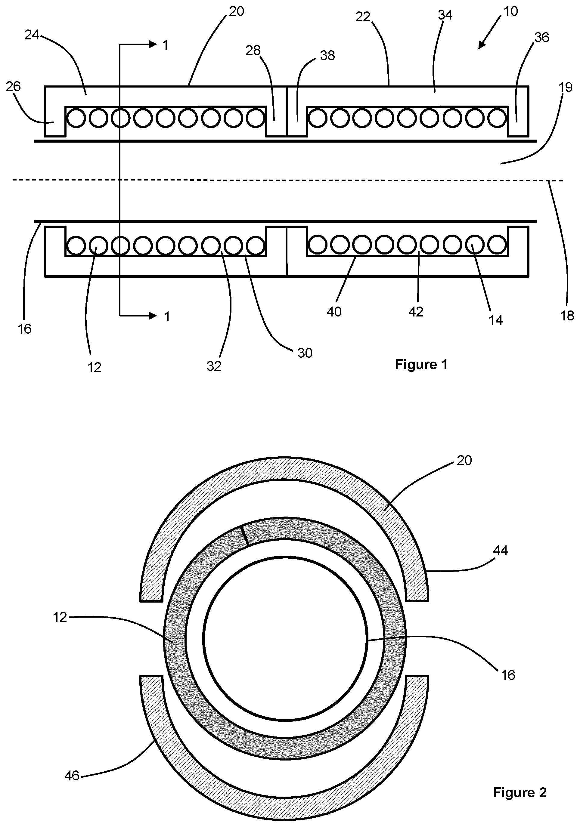 Patent US12096790 — Inductive heating arrangement having an annular channel — Figure 1