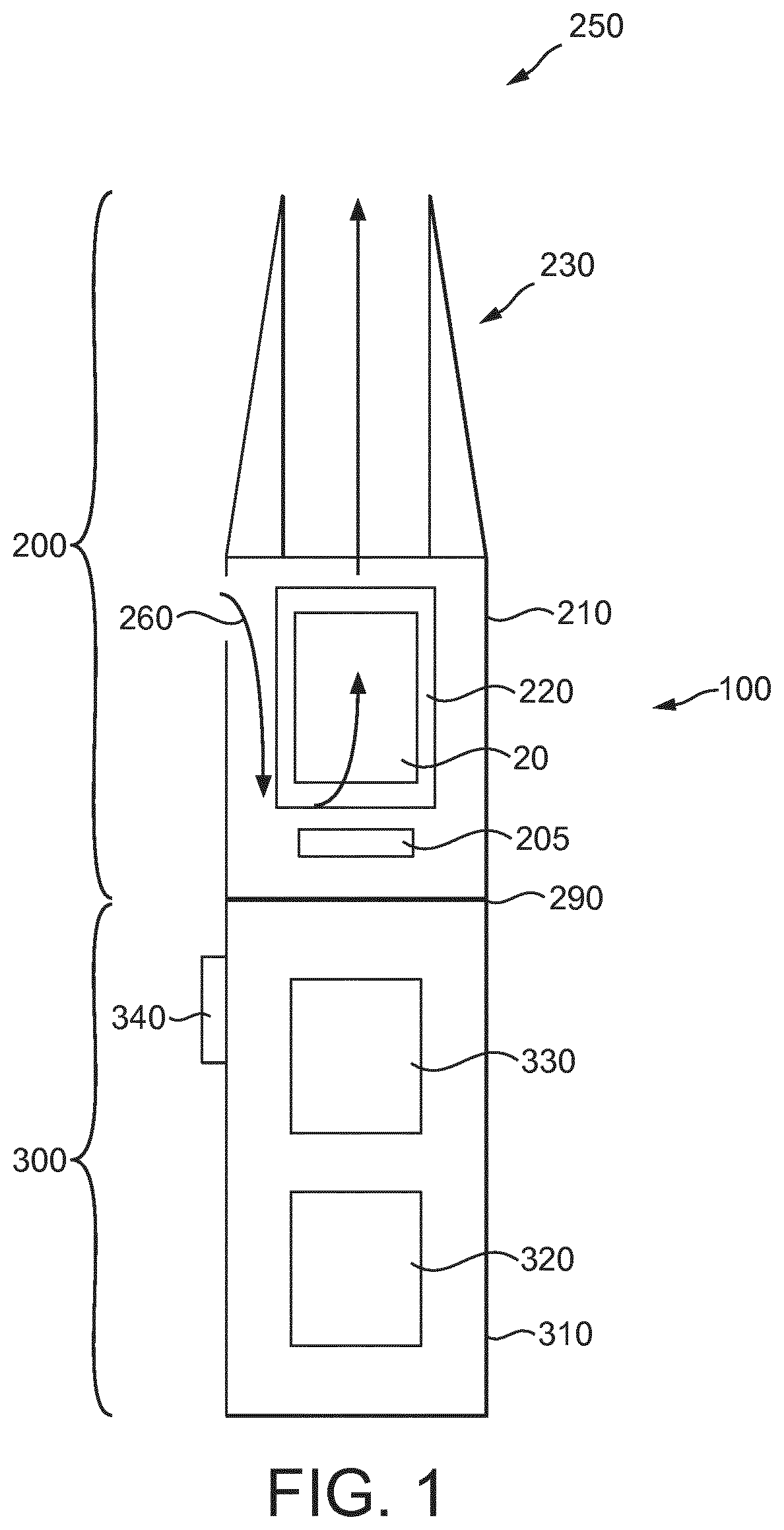 Patent US12096797 Figure 1 – Apparatus for volatilizing aerosolizable material