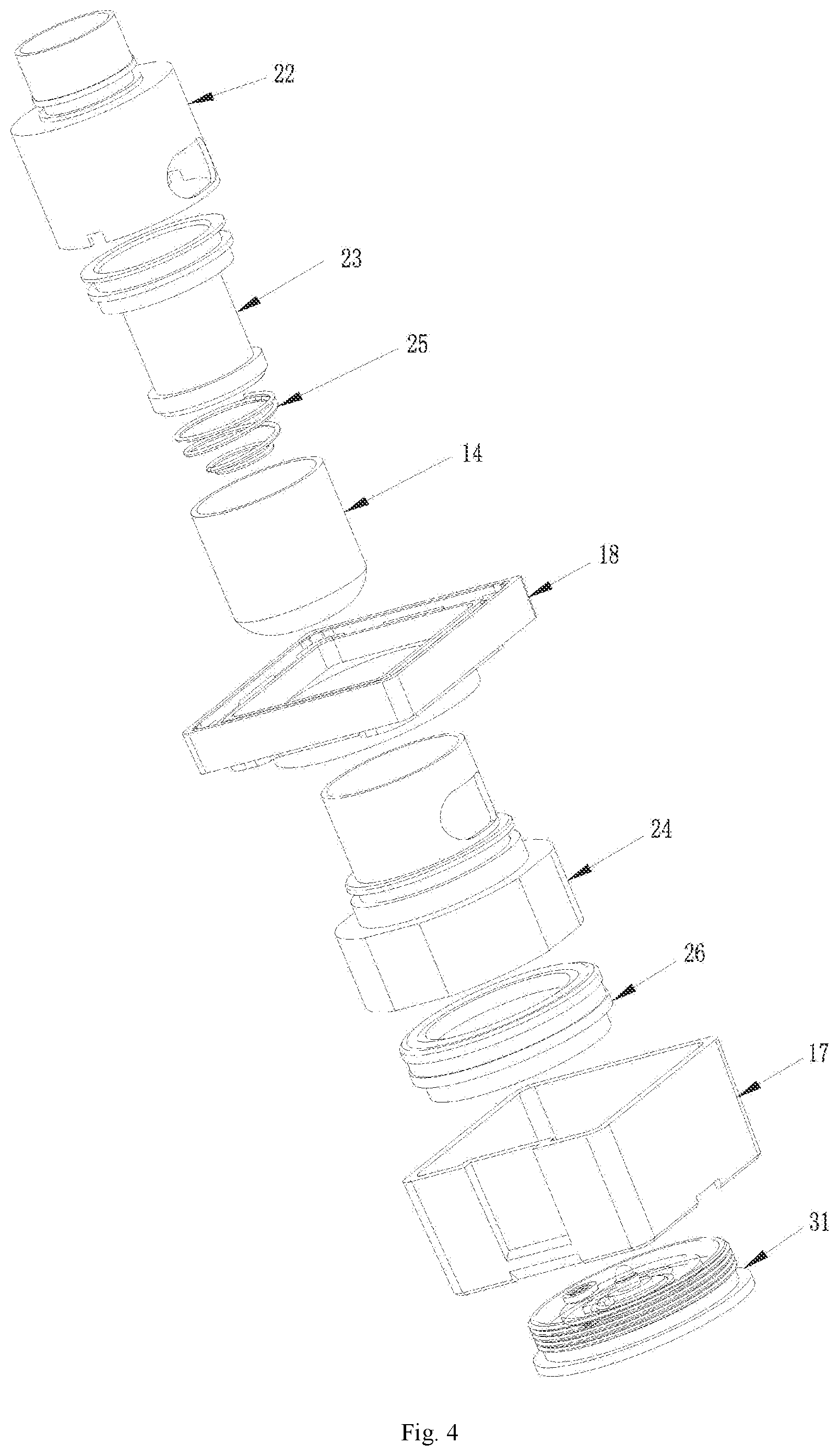 Patent US12096799 Figure 4 – Electronic cigarette atomizer and electronic cigarette
