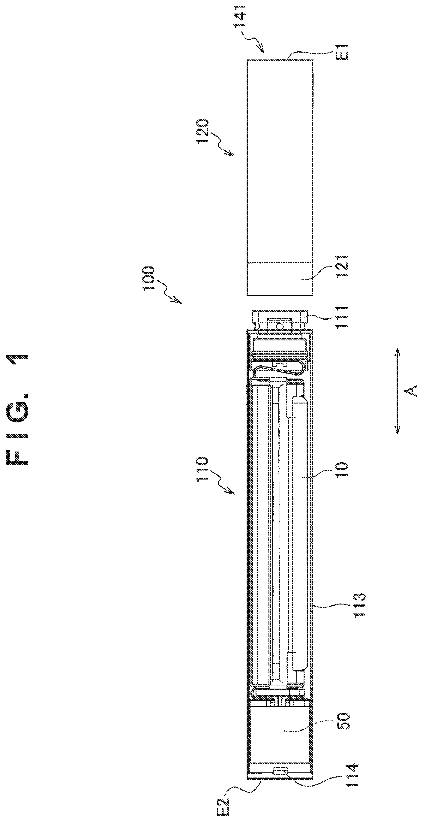 Patent US12096802 — Flavor generation device with temperature sensor — Figure 1