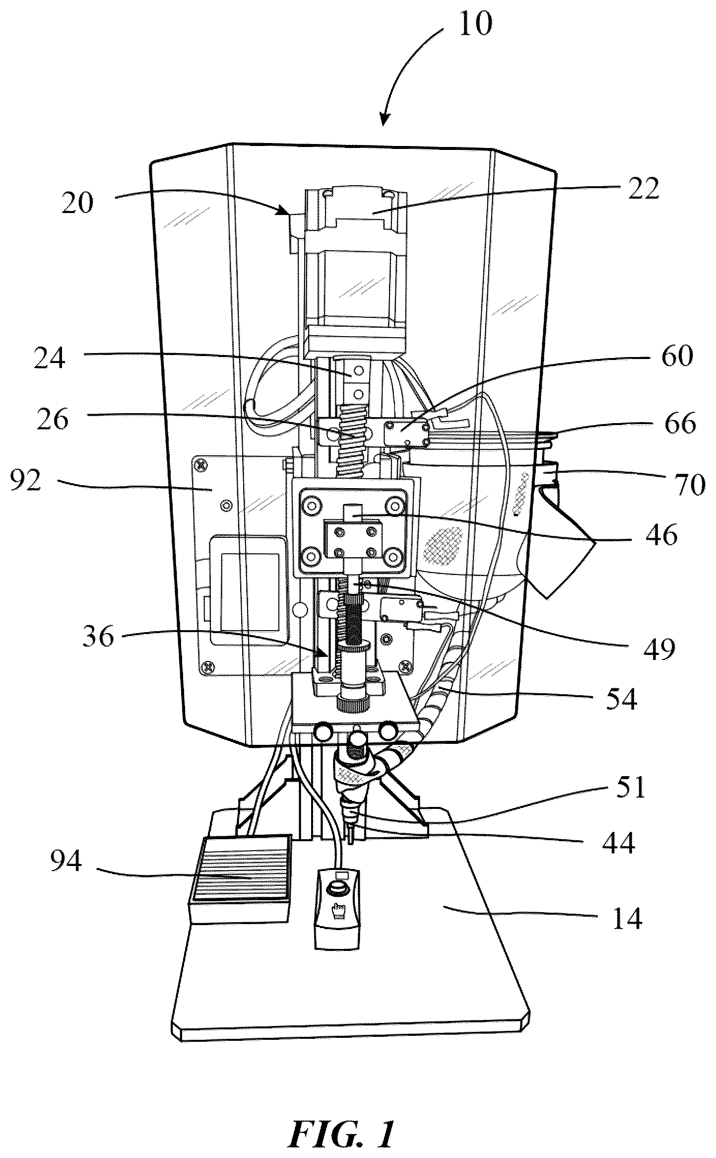 Patent US12096803 — E-cigarette vaporizer cartridge filling device — Figure 1