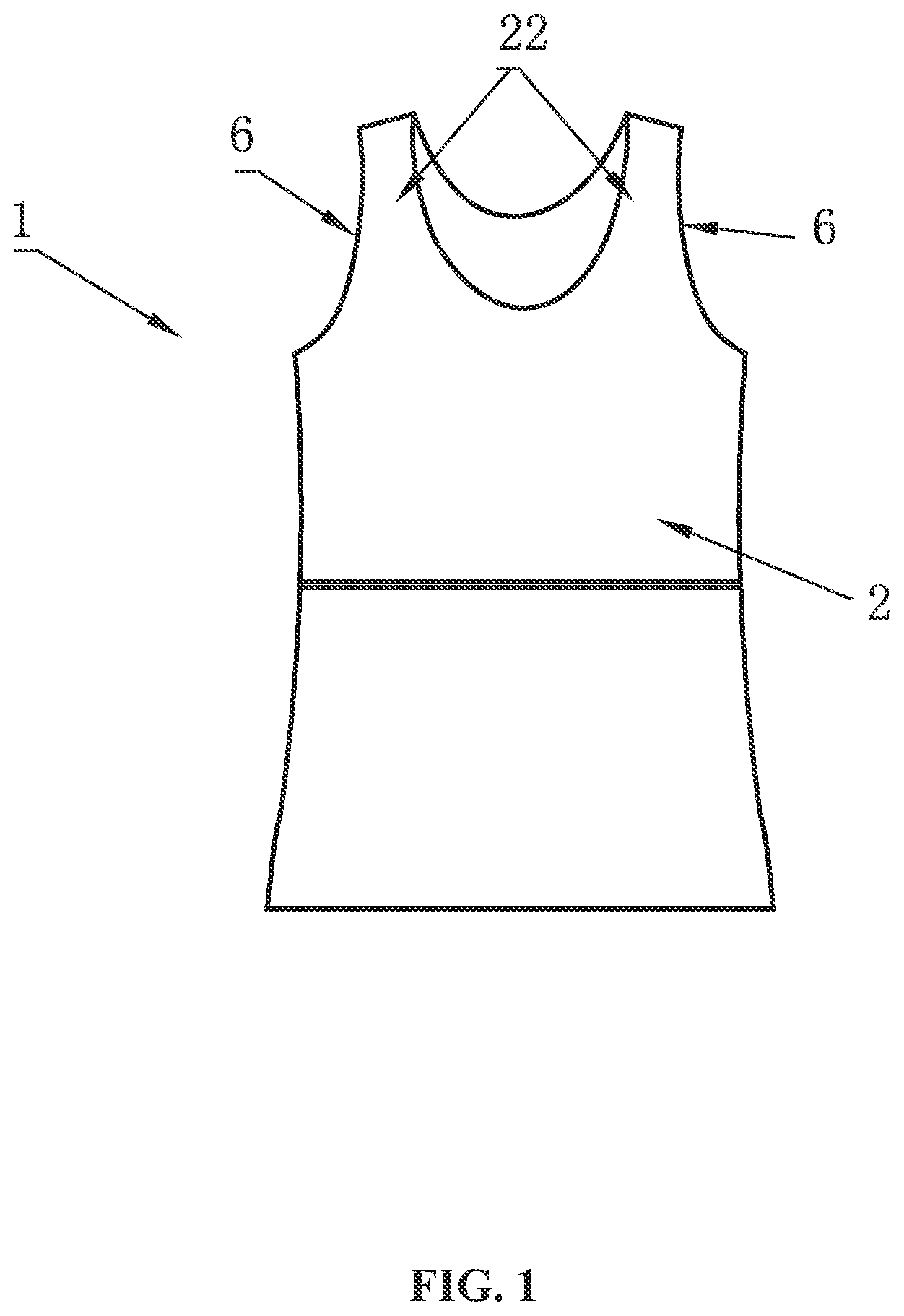 Patent US12096805 — Chest binder — Figure 1