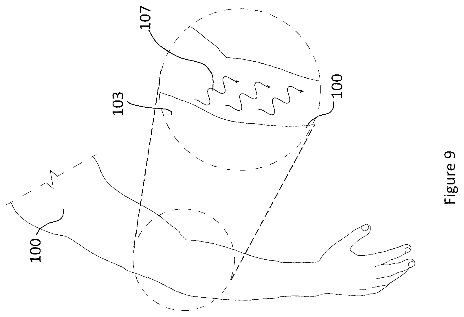 Patent US12096809 Figure 9 – Material and apparel that positively affect the health and wellbeing of a mammal