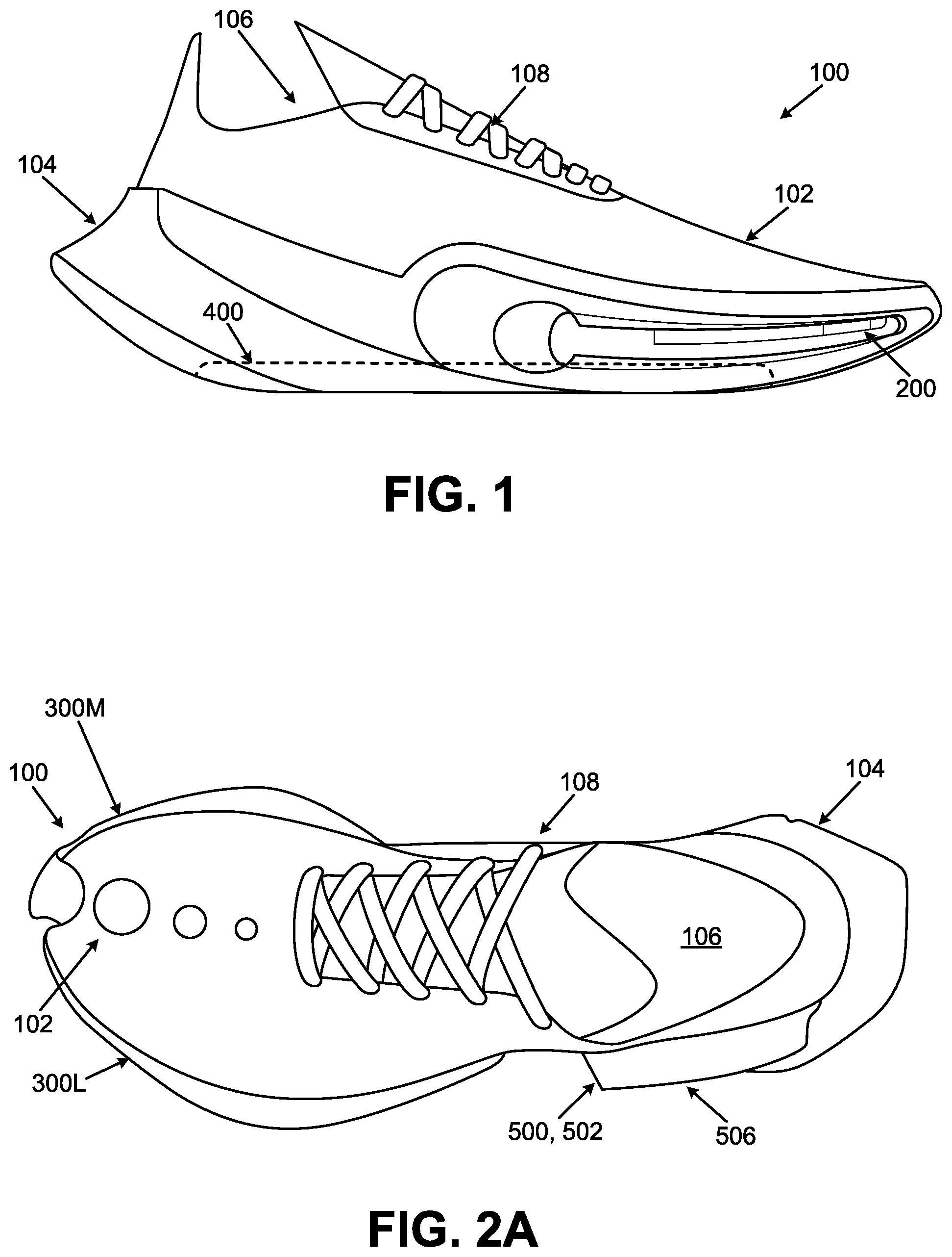 Patent US12096819 — Foot support systems including fluid movement controllers and adjustable foot support pressure — Figure 1