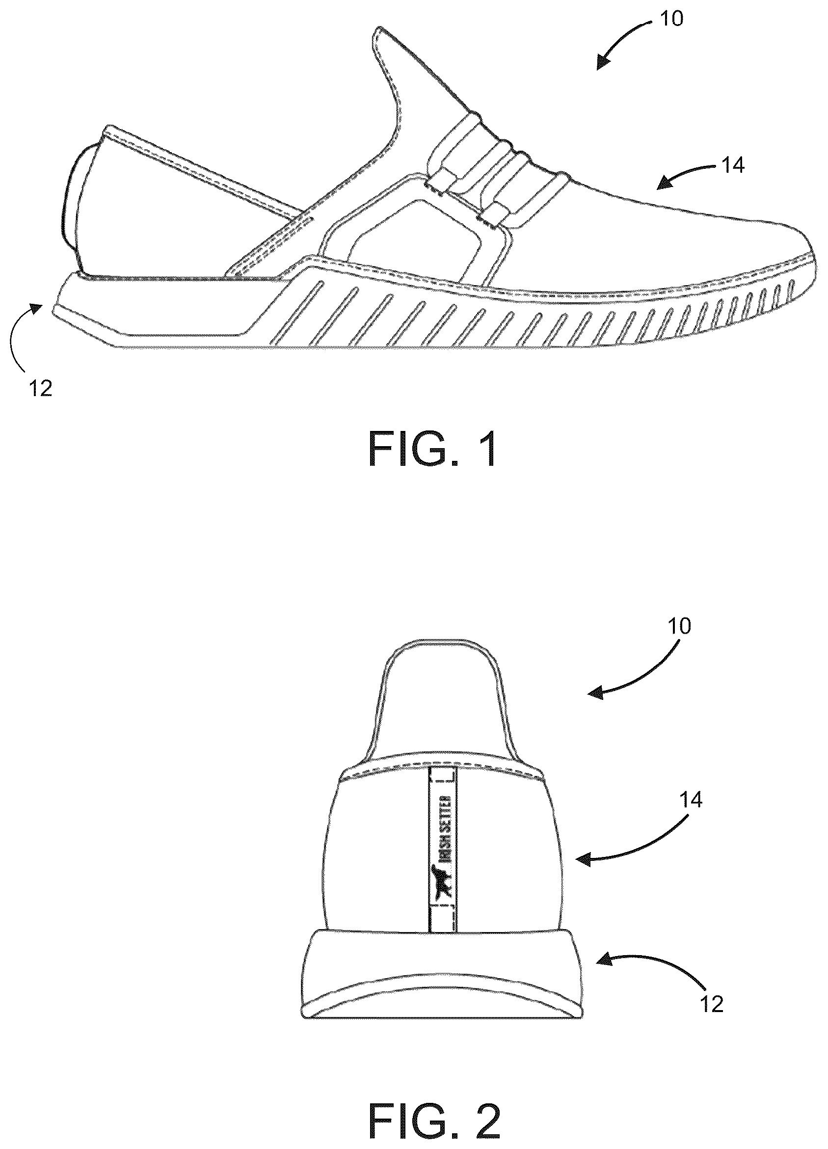Patent US12096820 — Footwear and method — Figure 1