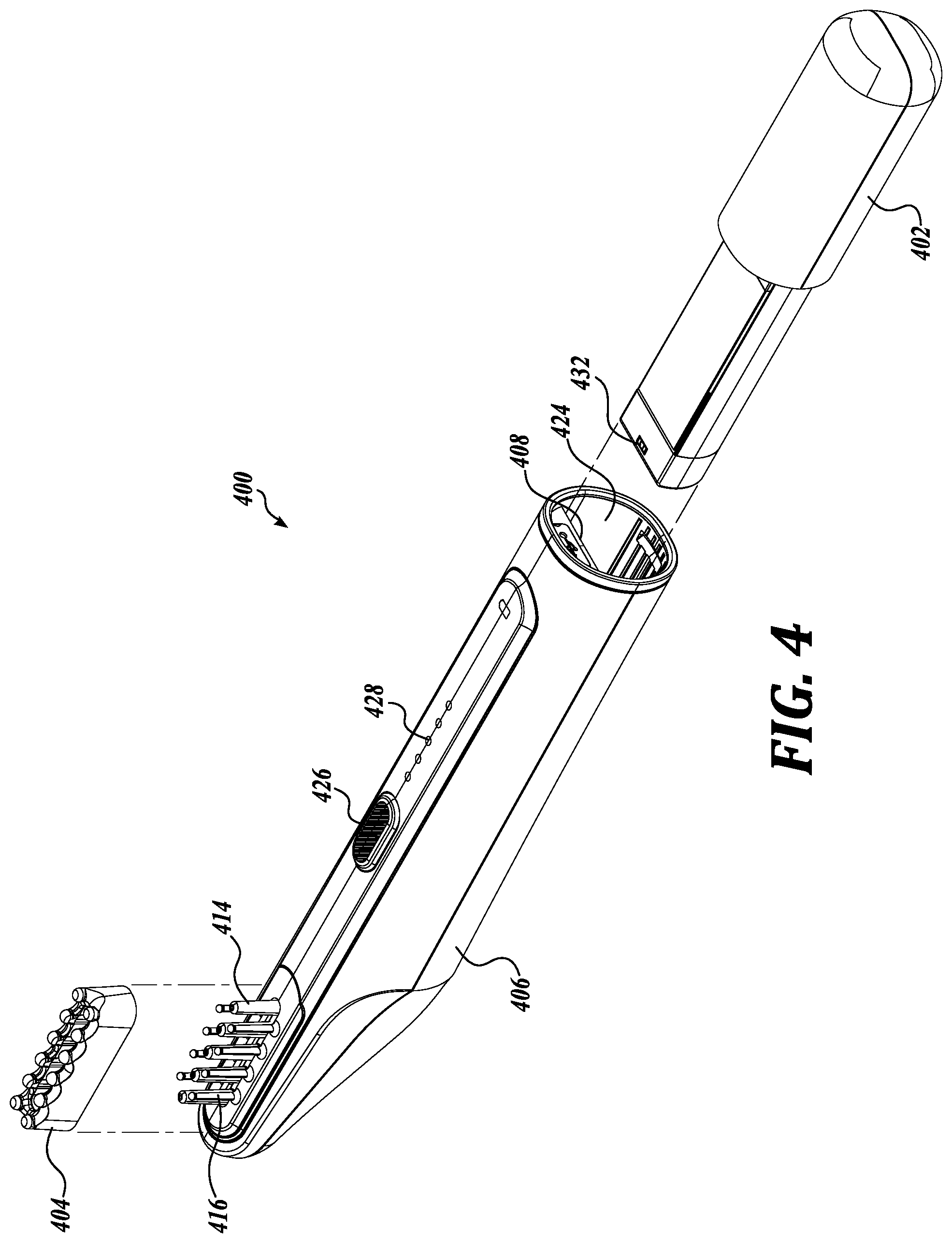 Patent US12096833 Figure 4 – Reusable cartridge systems, devices, and methods