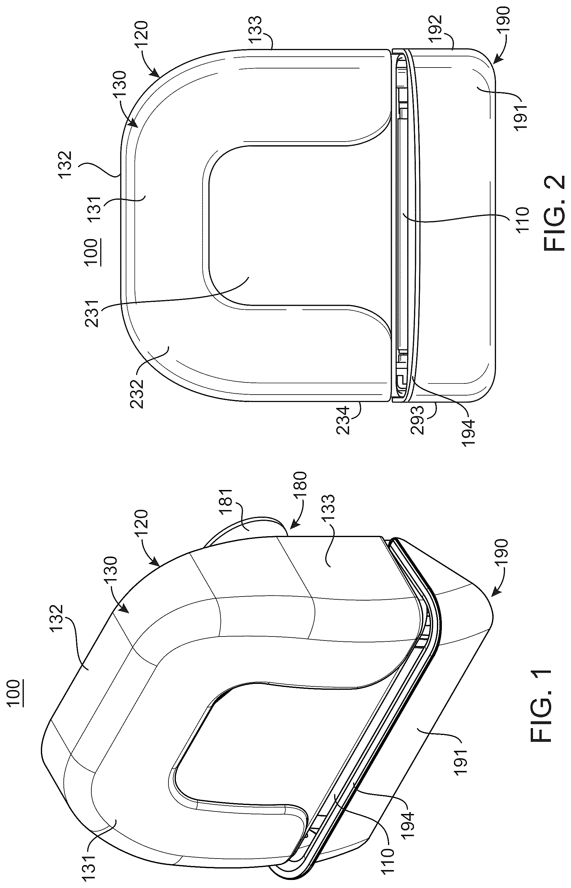 Patent US12096847 — Hair collector apparatus and related methods — Figure 1