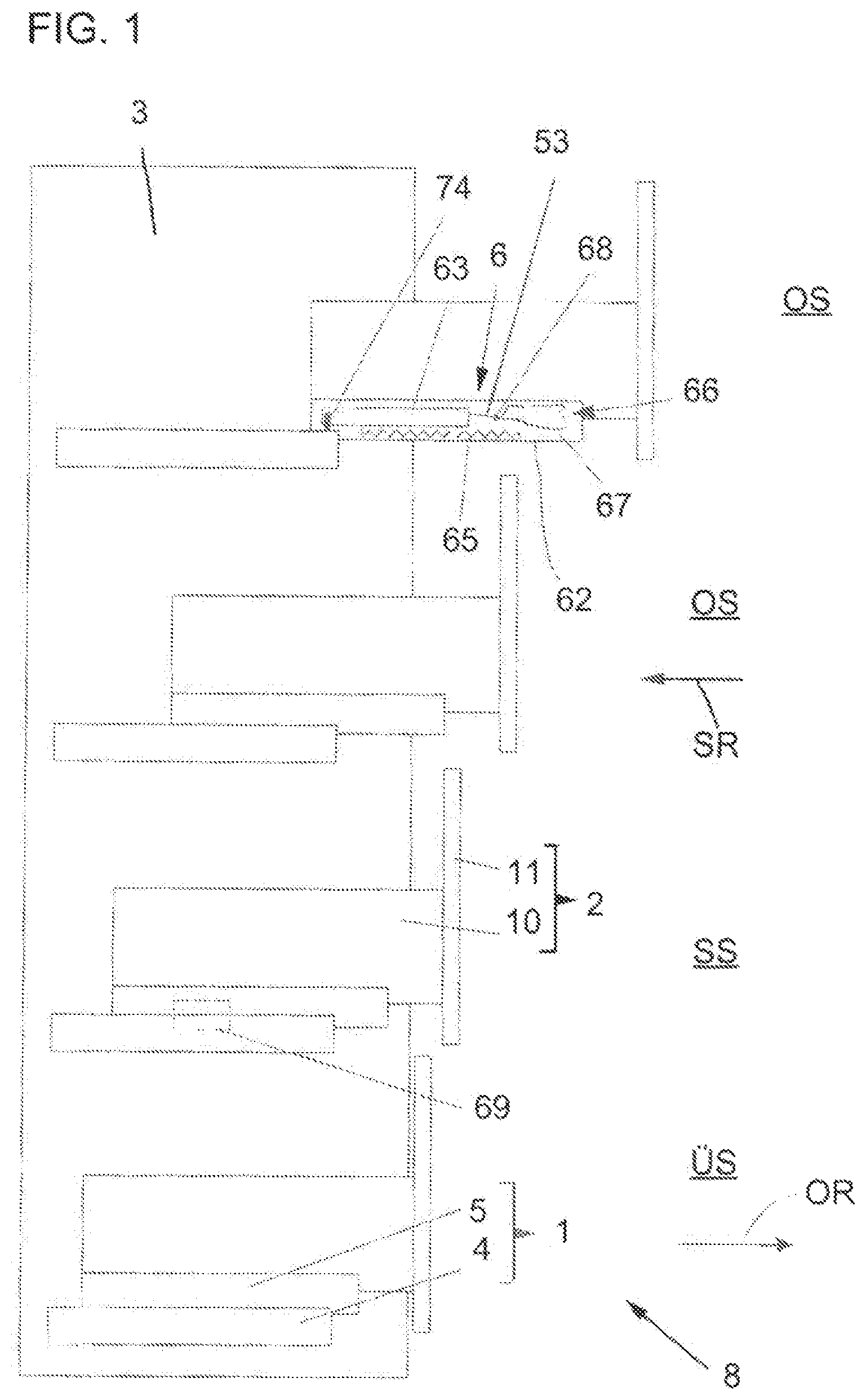 Patent US12096852 Figure 1 – Pull-out guide for a movable furniture part
