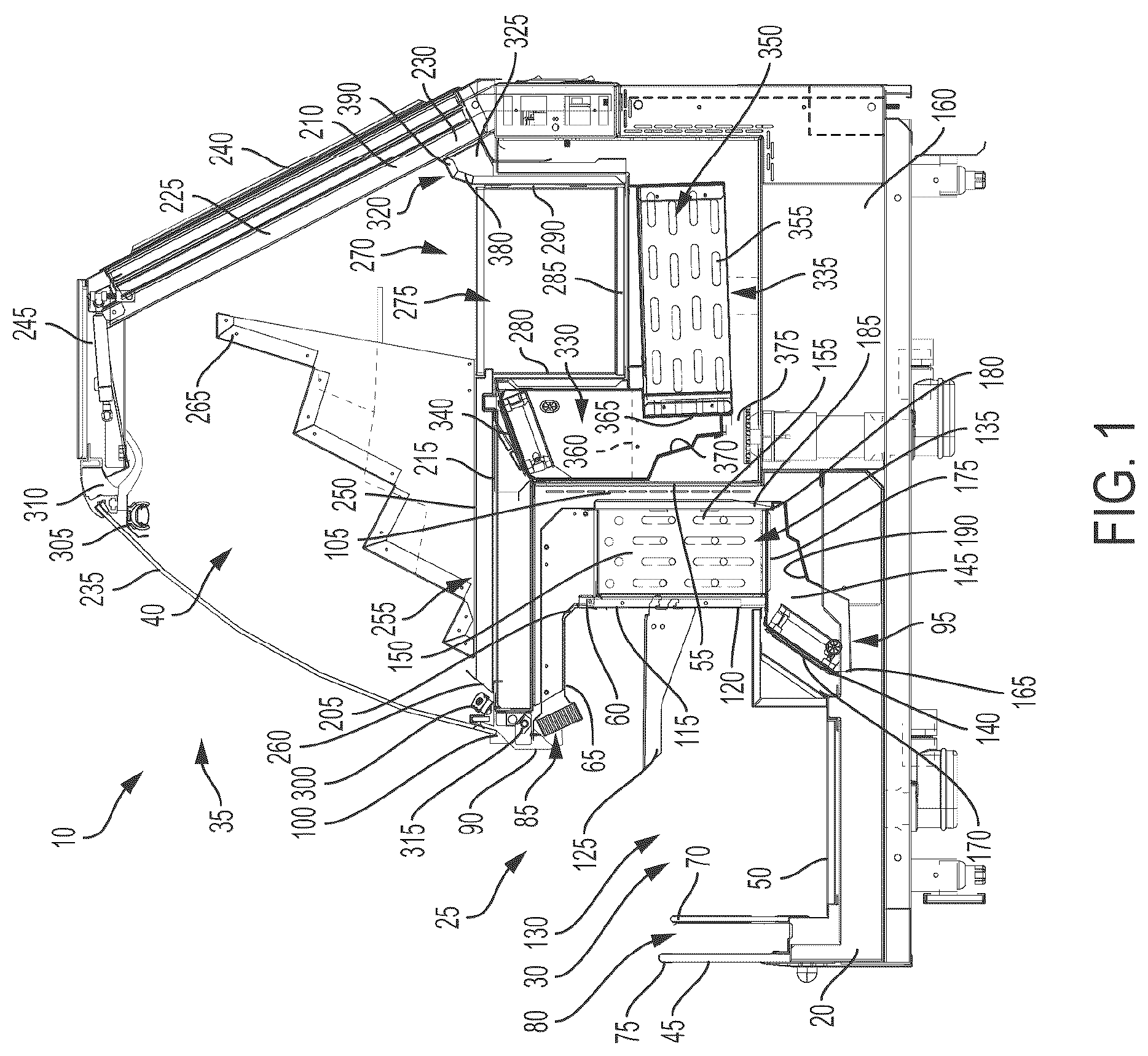Patent US12096867 — Merchandiser — Figure 1