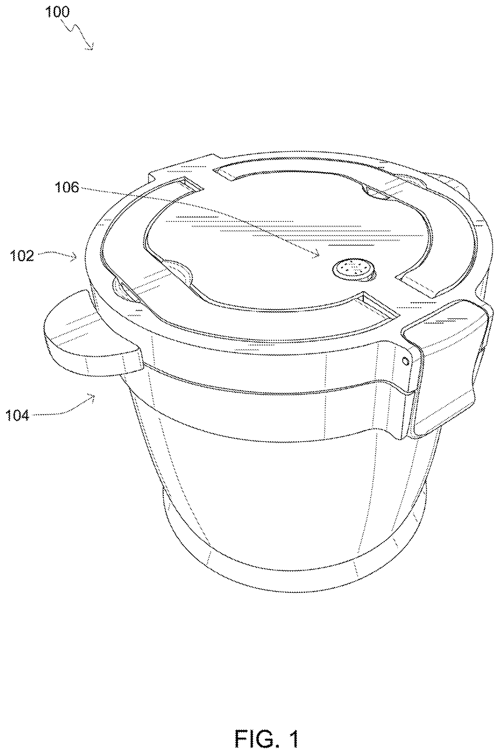 Patent US12096874 — Pressure-cooking device — Figure 1