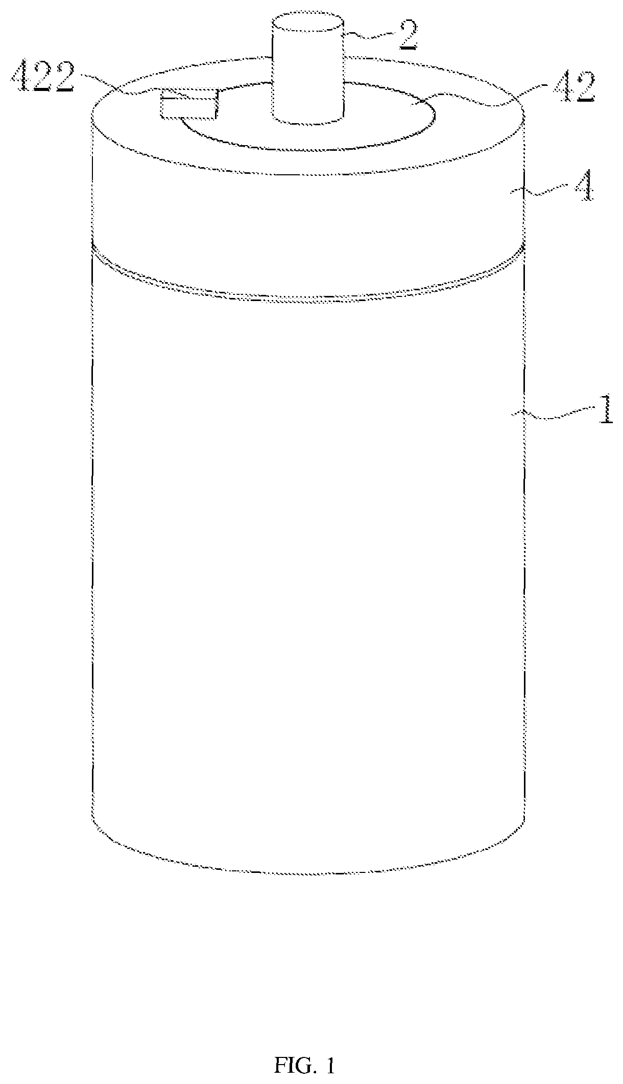 Patent US12096878 — Straw cup — Figure 1