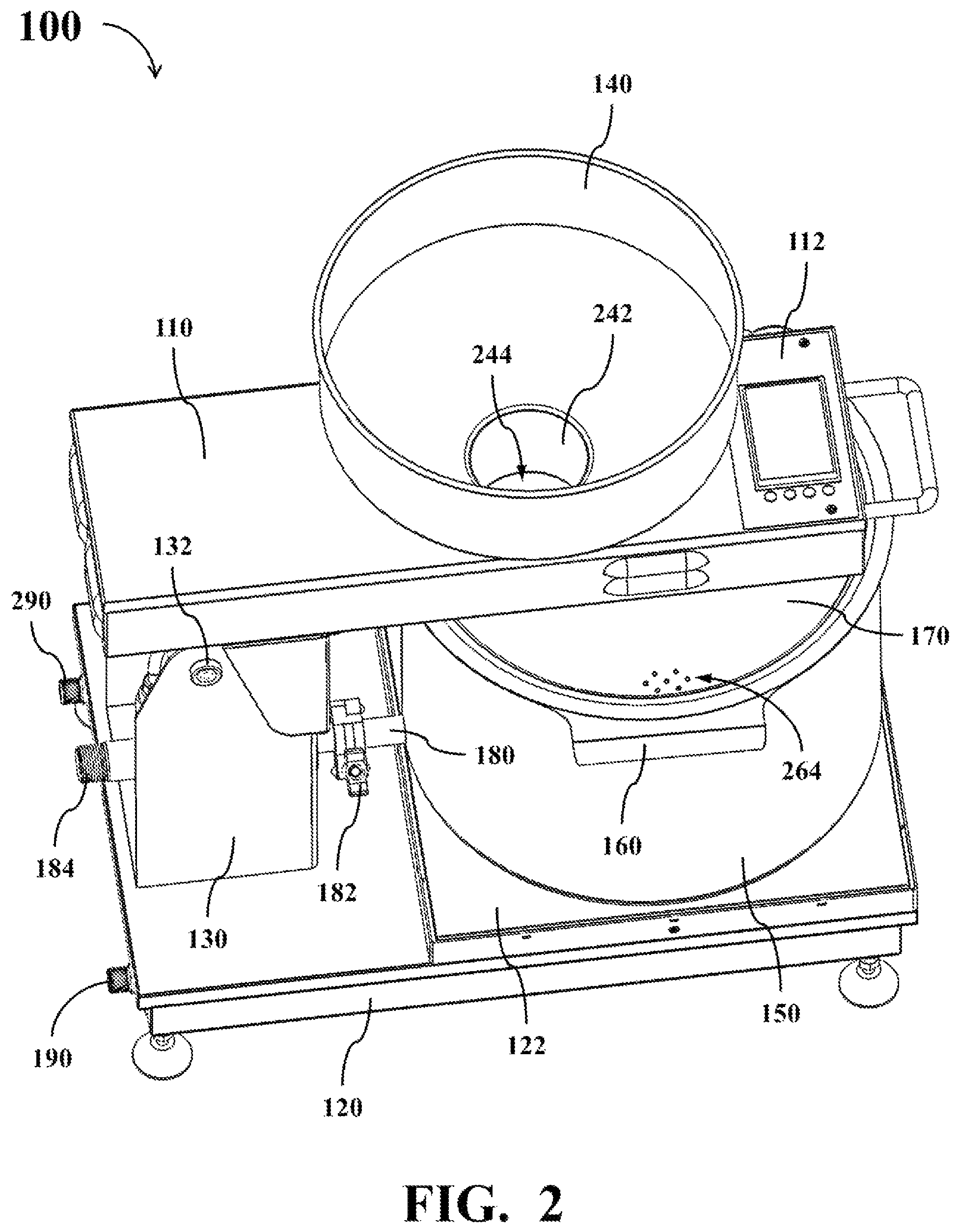 Patent US12096882 Figure 2 – Automatic cooking machine capable of preventing ingredients from sticking to the bottom or burning while cooking