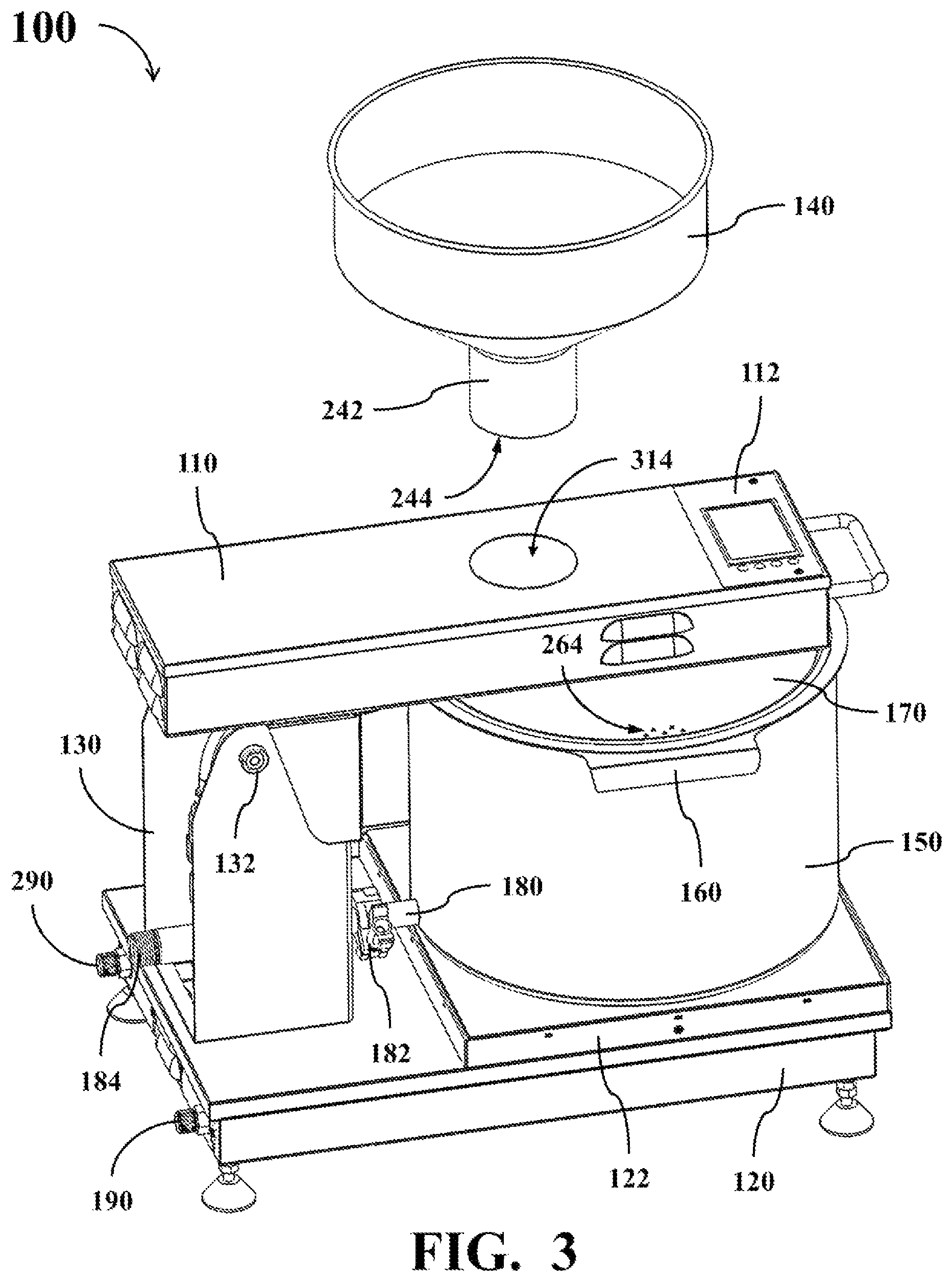 Patent US12096882 Figure 3 – Automatic cooking machine capable of preventing ingredients from sticking to the bottom or burning while cooking