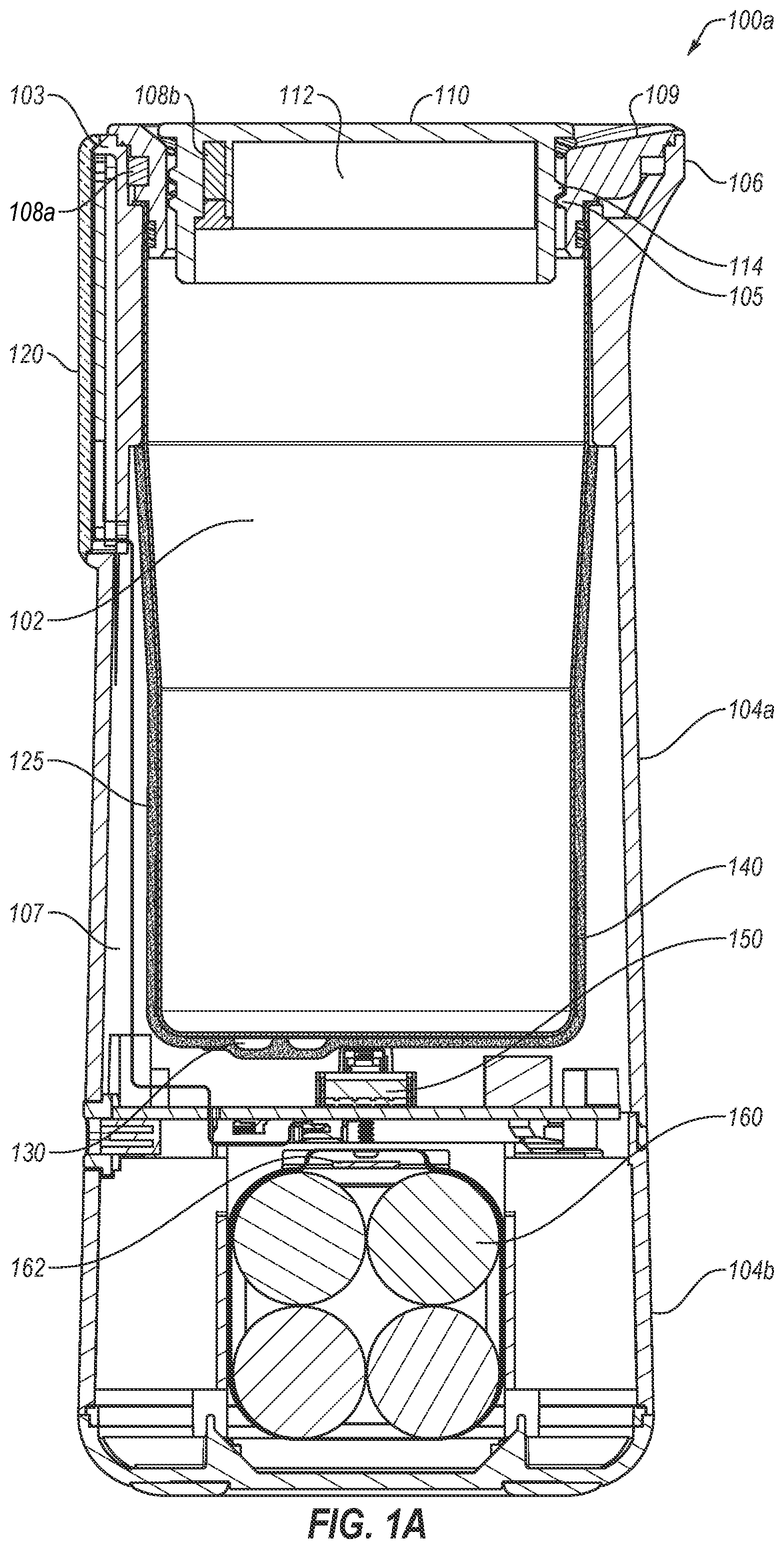 Patent US12096886 Figure 1 – Portable heating device
