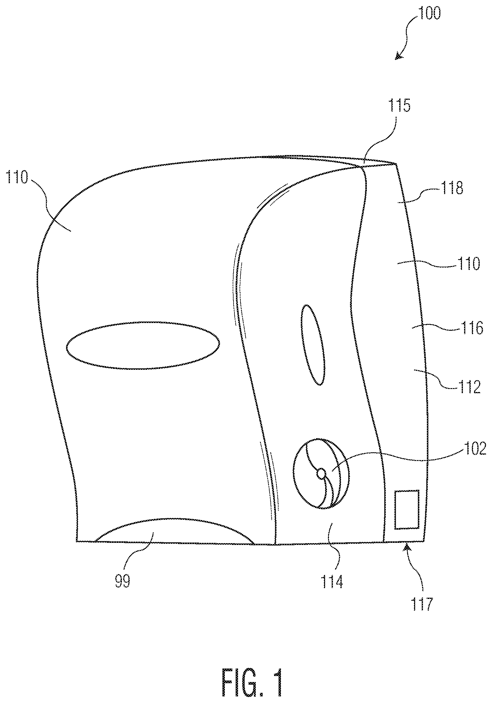 Patent US12096889 — Dispenser manual feed detection system — Figure 1