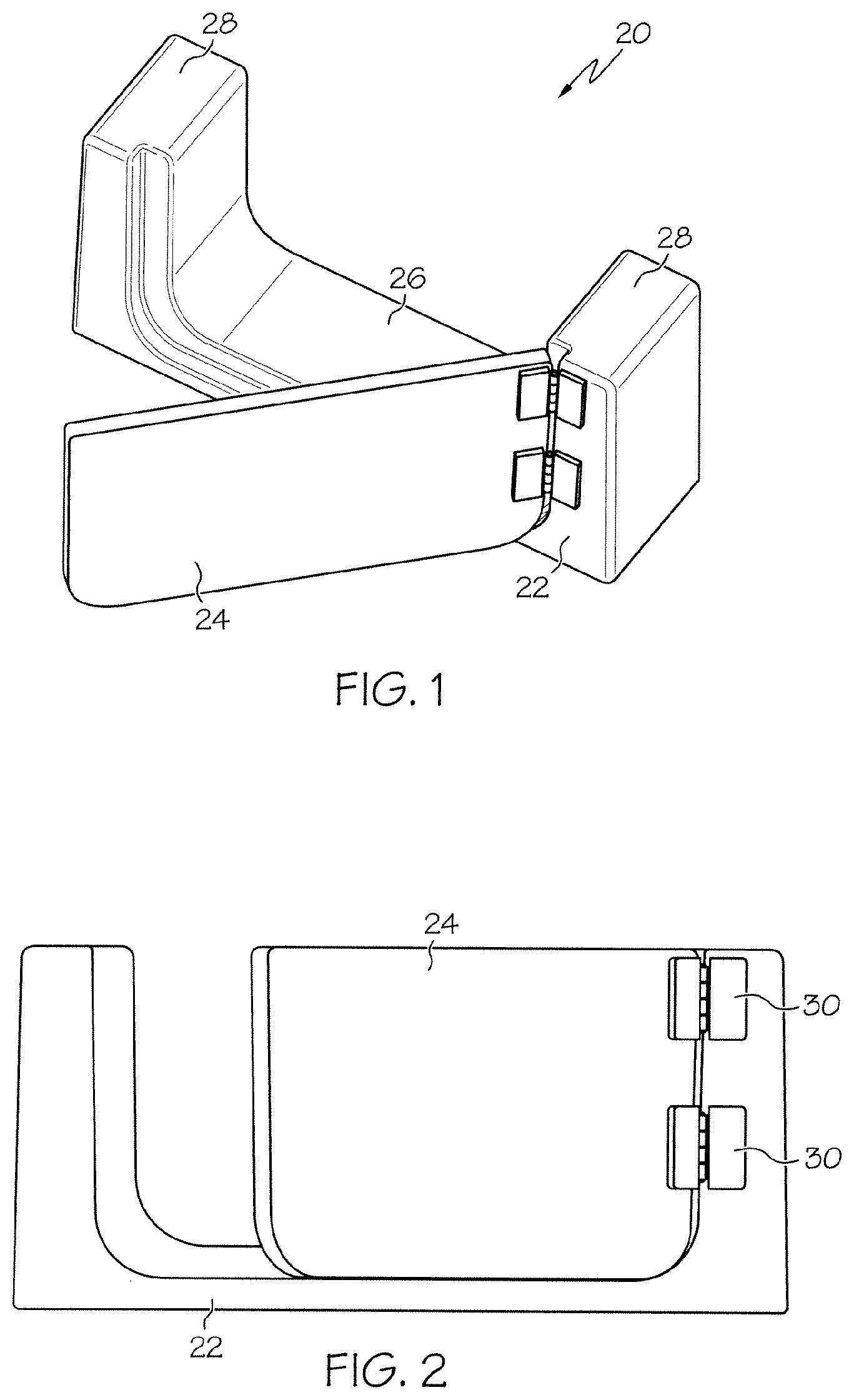 Patent US12096891 — Bathtub door systems and methods — Figure 1