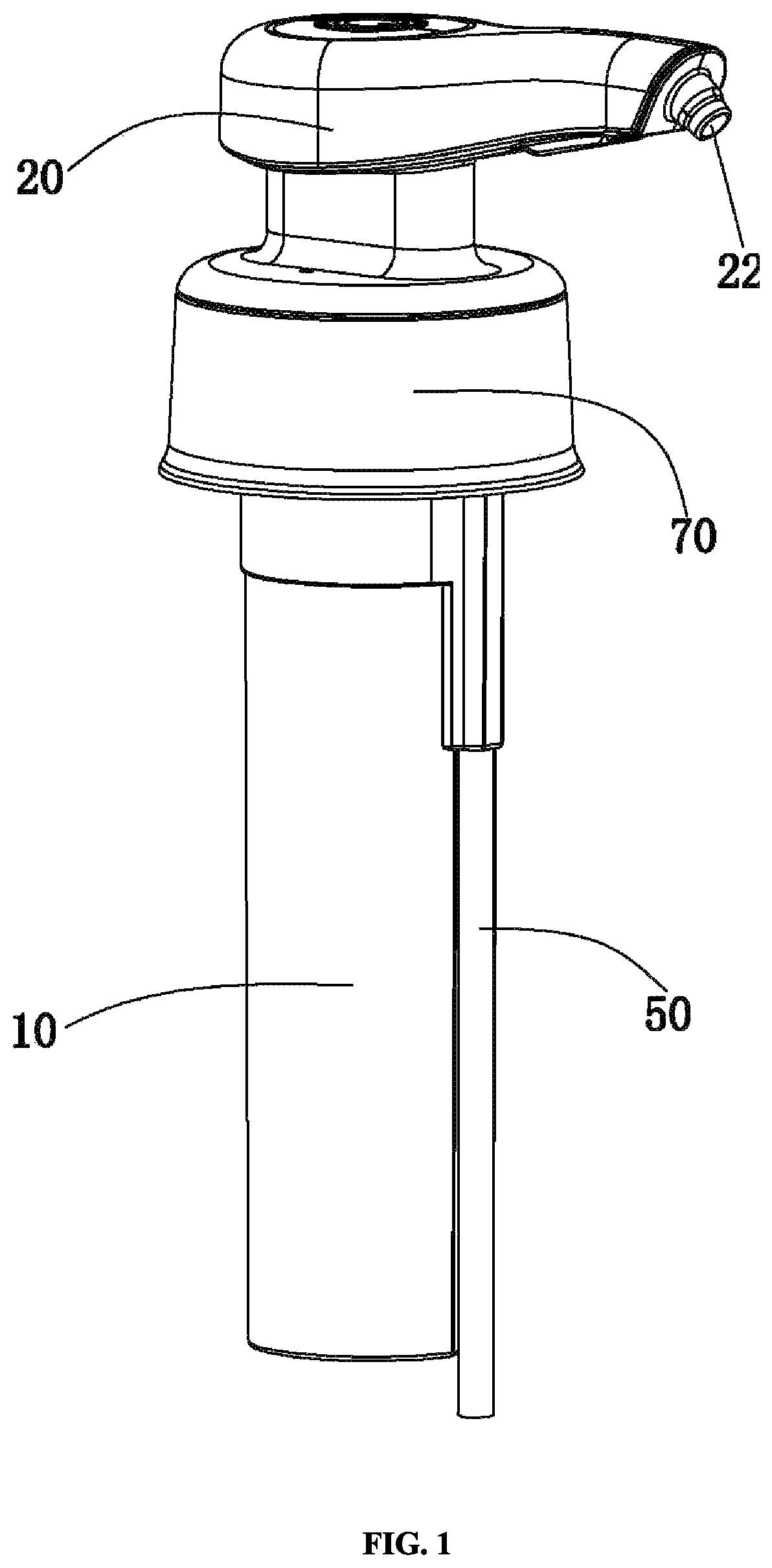 Patent US12096892 Figure 1 – Foam pump