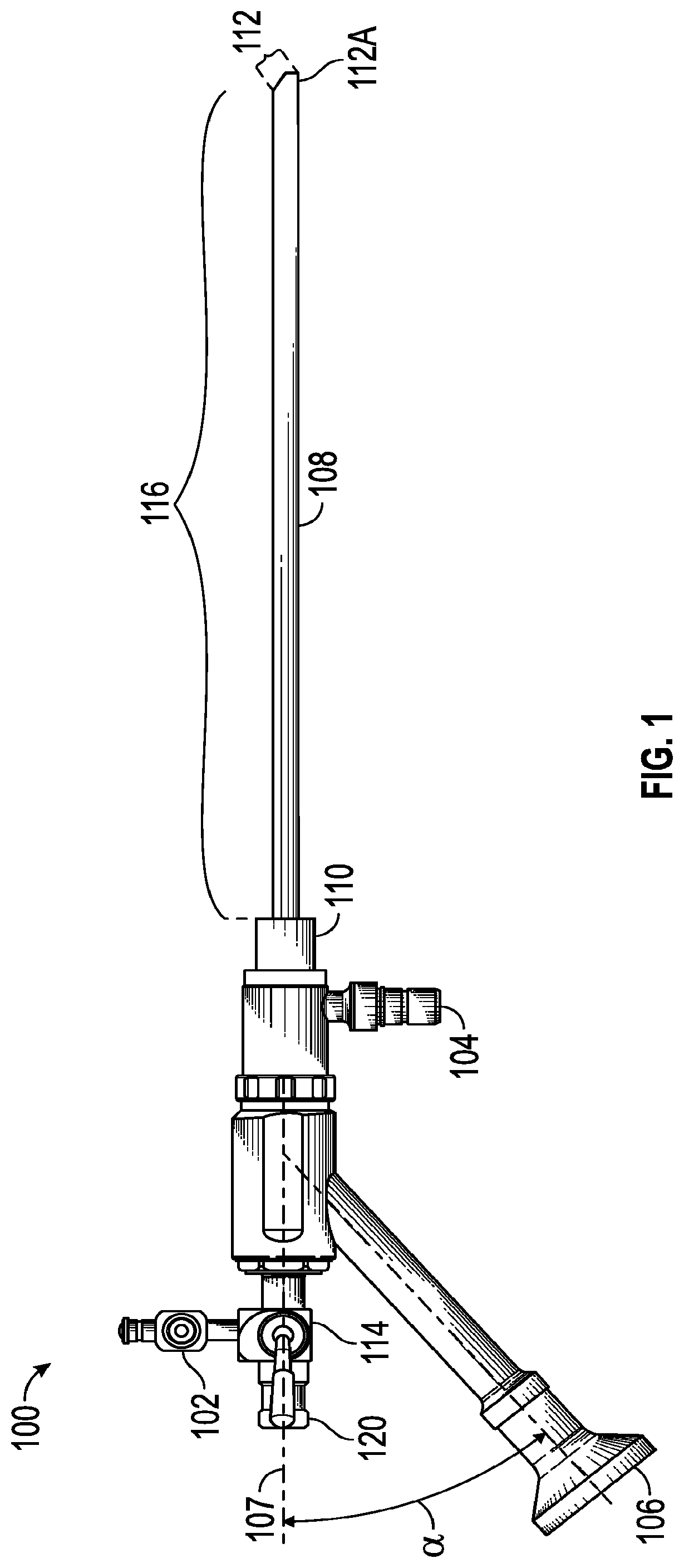 Patent US12096913 — Oblique tip endoscope with zero degree field angle — Figure 1