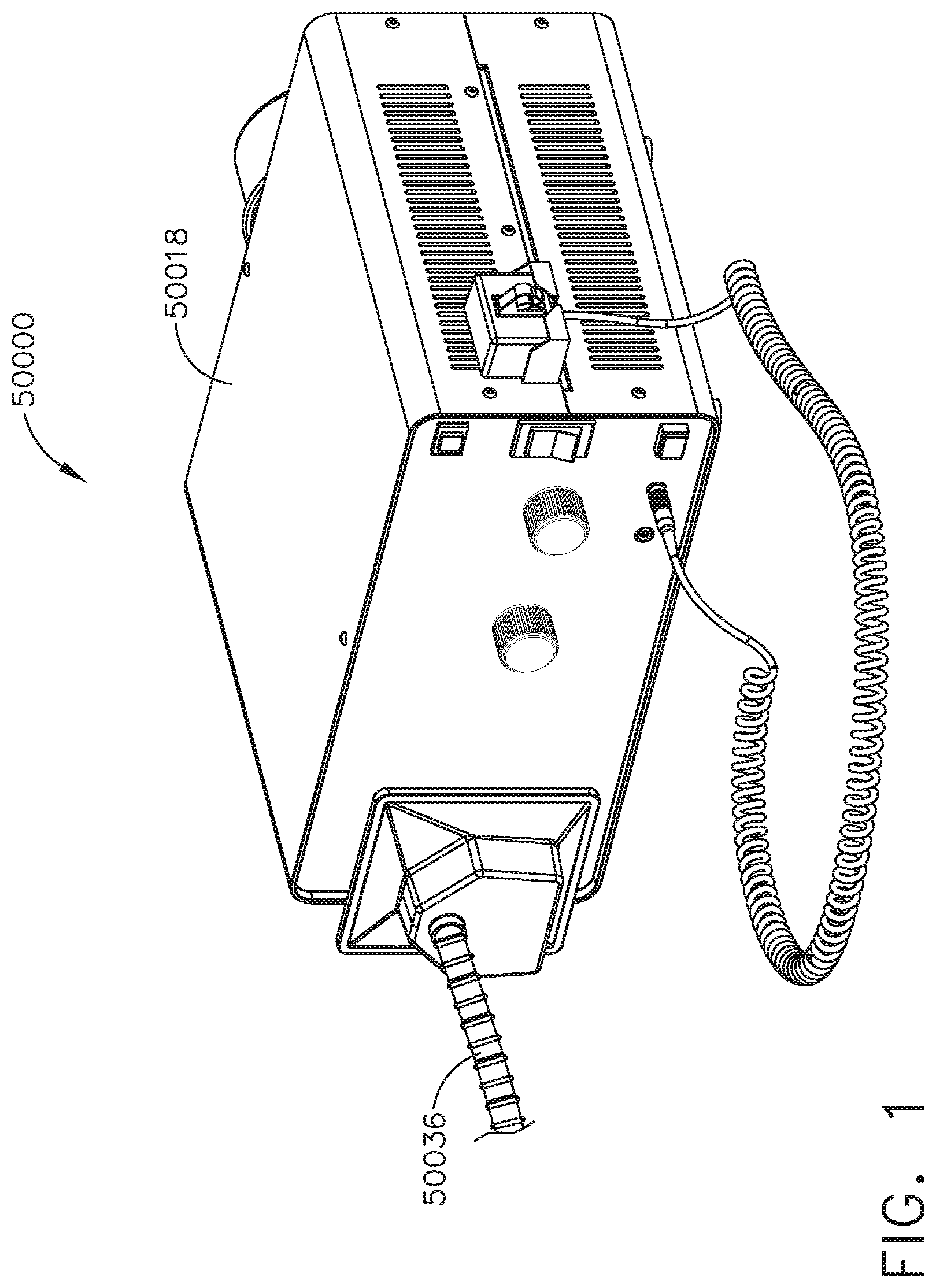Patent US12096916 — Method of sensing particulate from smoke evacuated from a patient, adjusting the pump speed based on the sensed information, and communicating the functional parameters of the system to the hub — Figure 1