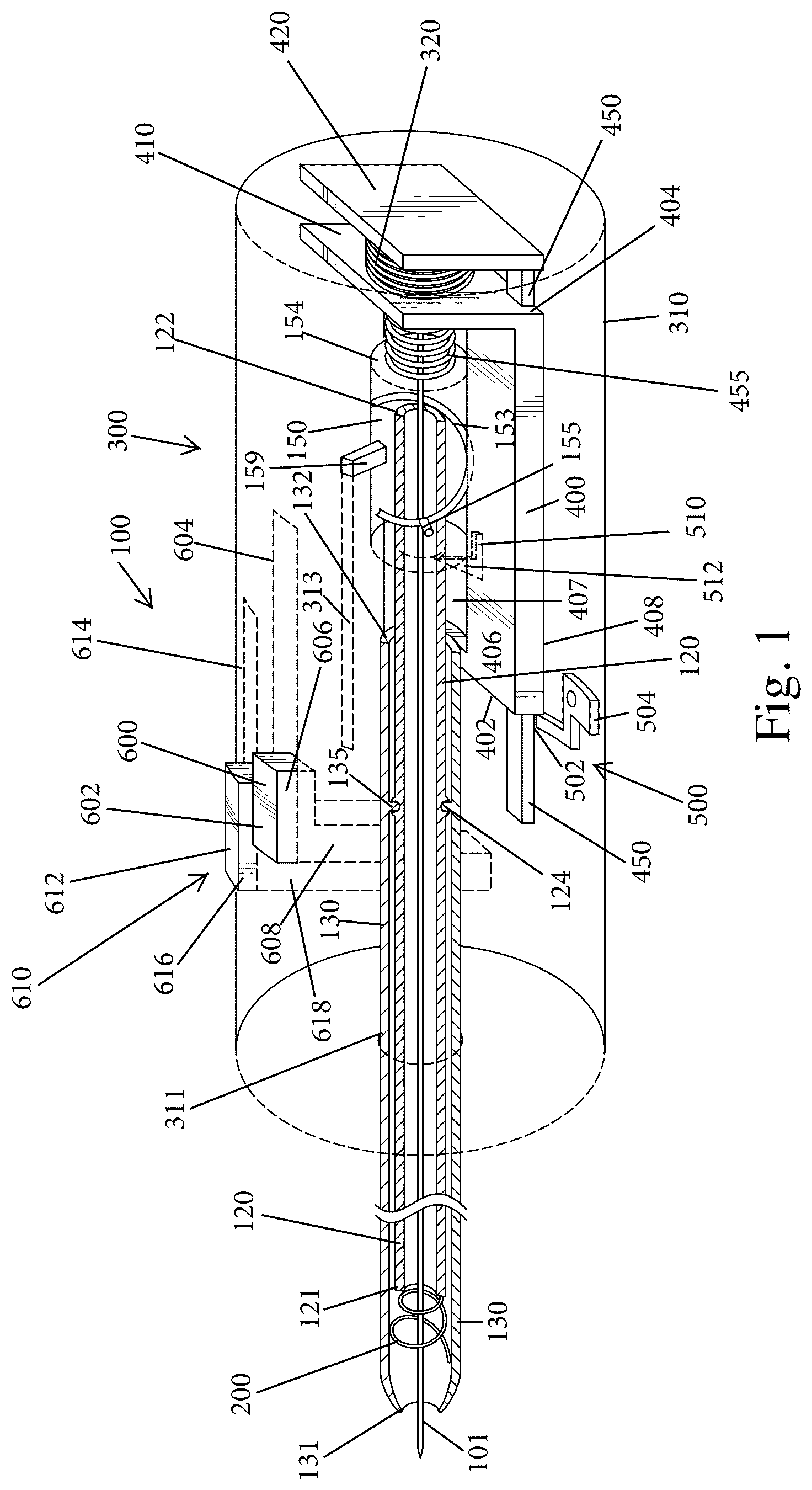 Patent US12096921 Figure 1 – Biopsy needle