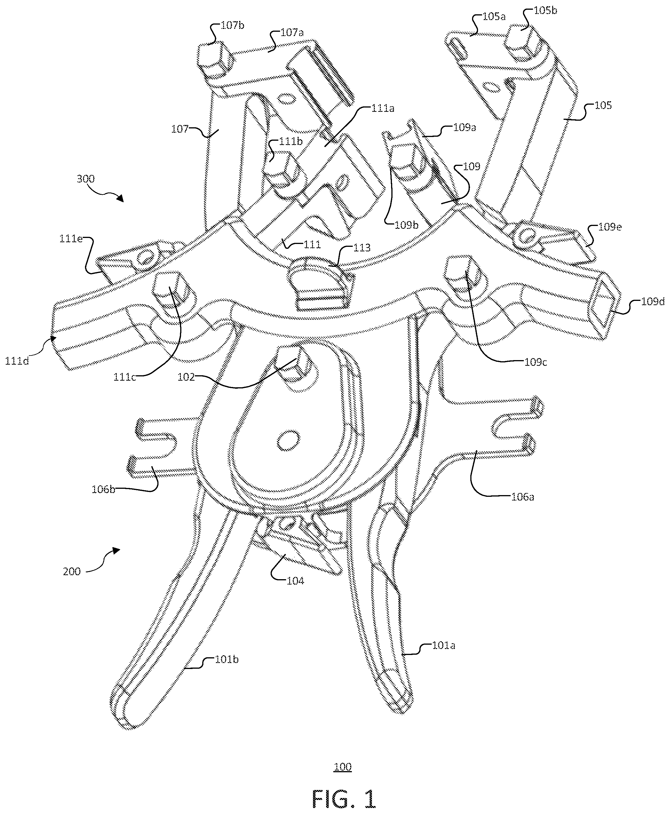 Patent US12096923 — Tissue retractor, retraction modules, and associated methods — Figure 1