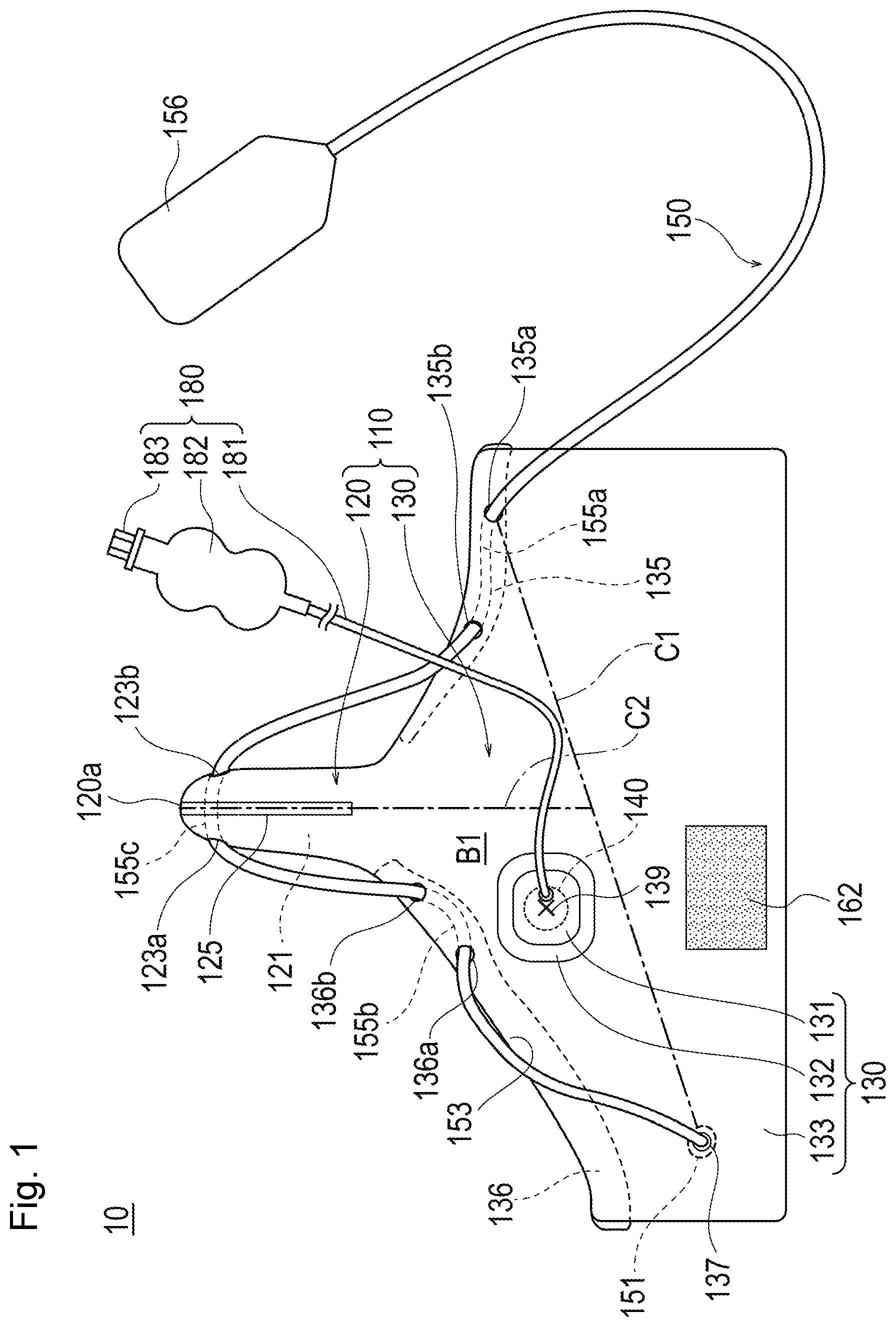 Patent US12096944 — Hemostatic device — Figure 1