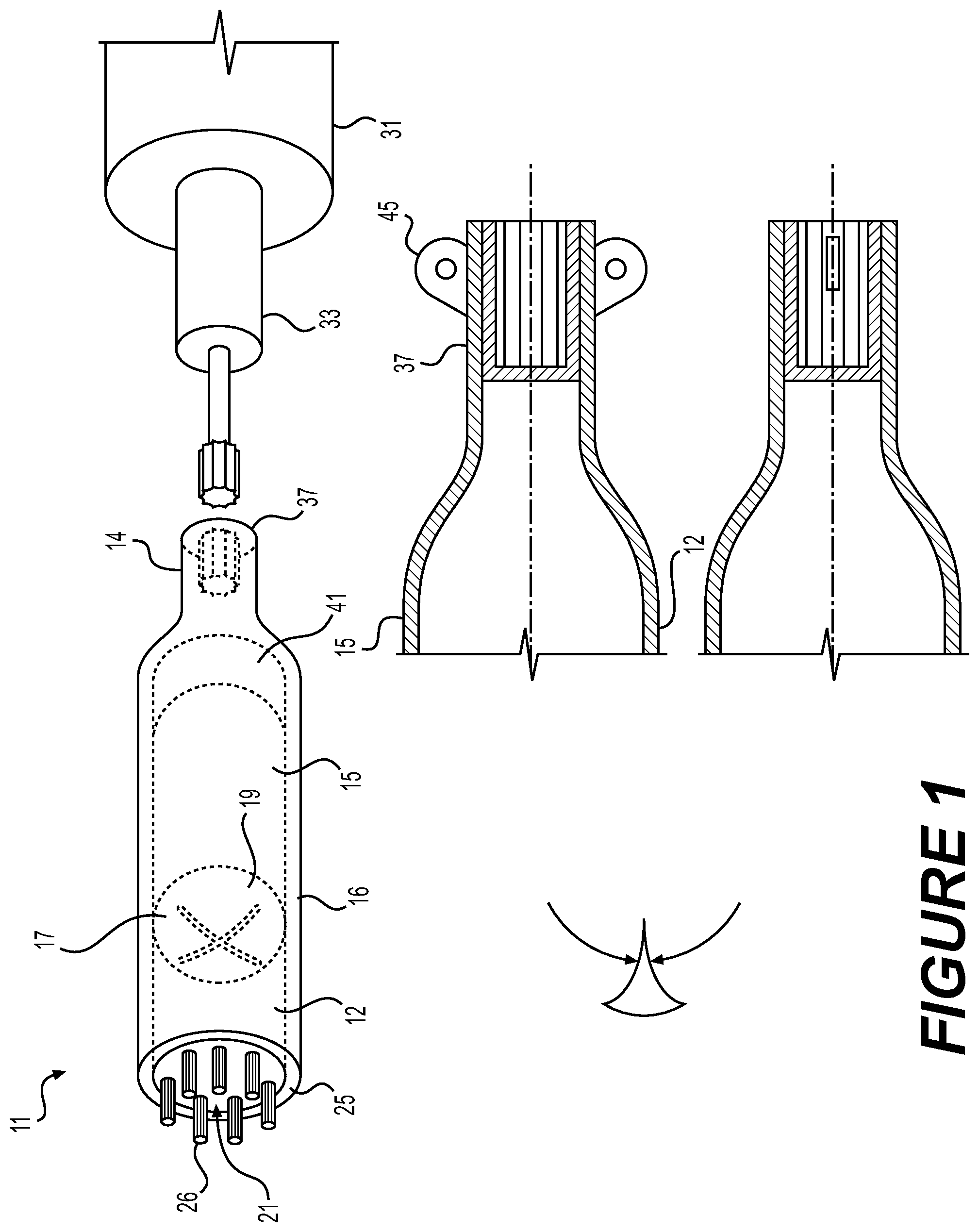 Patent US12096946 — Vertebral disc cutter and method — Figure 1