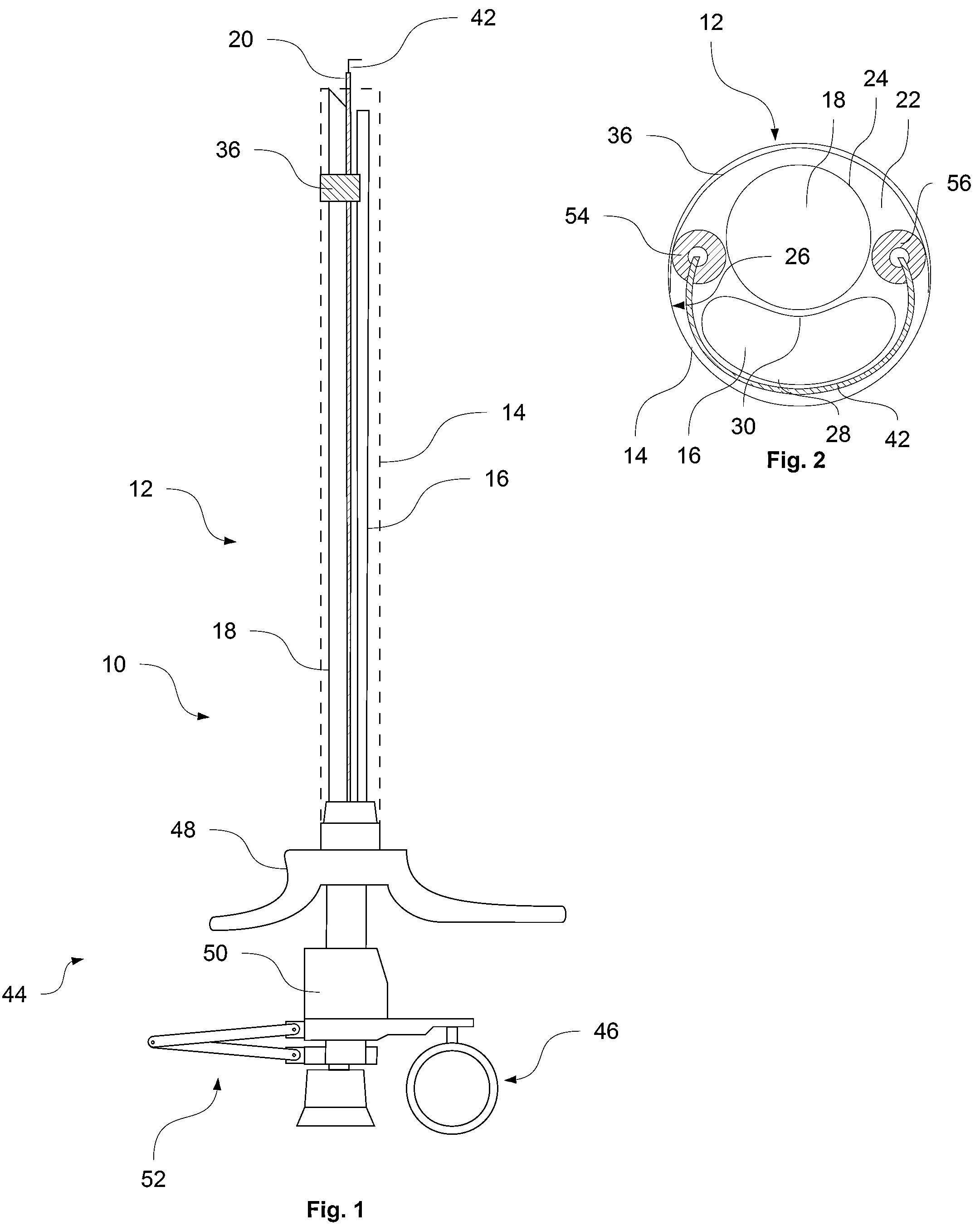 Patent US12096975 — Resectoscope having an electrode instrument in the outer shaft — Figure 1
