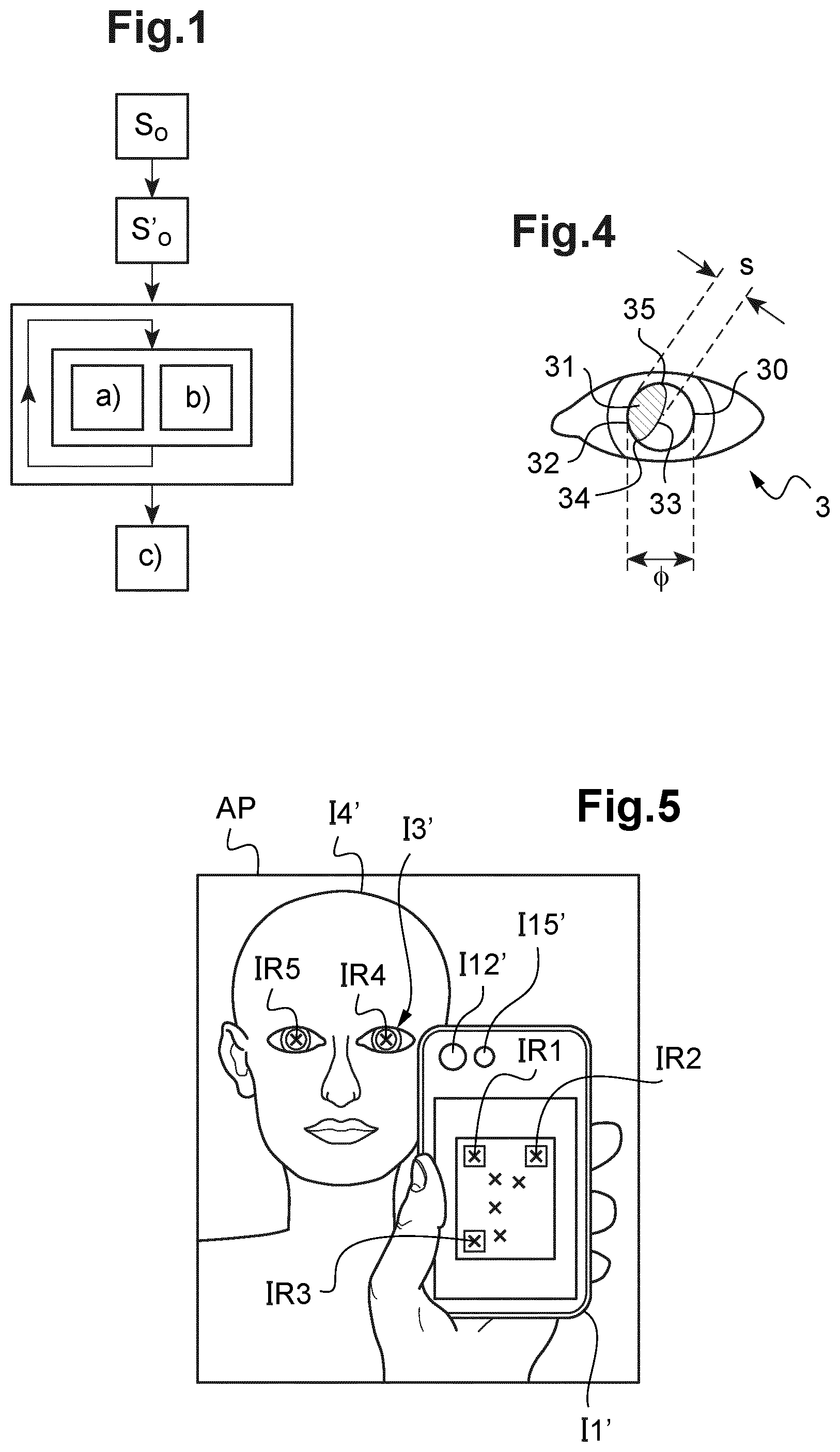 Patent US12096984 — Method and device for determining a refraction feature of an eye of a subject — Figure 1