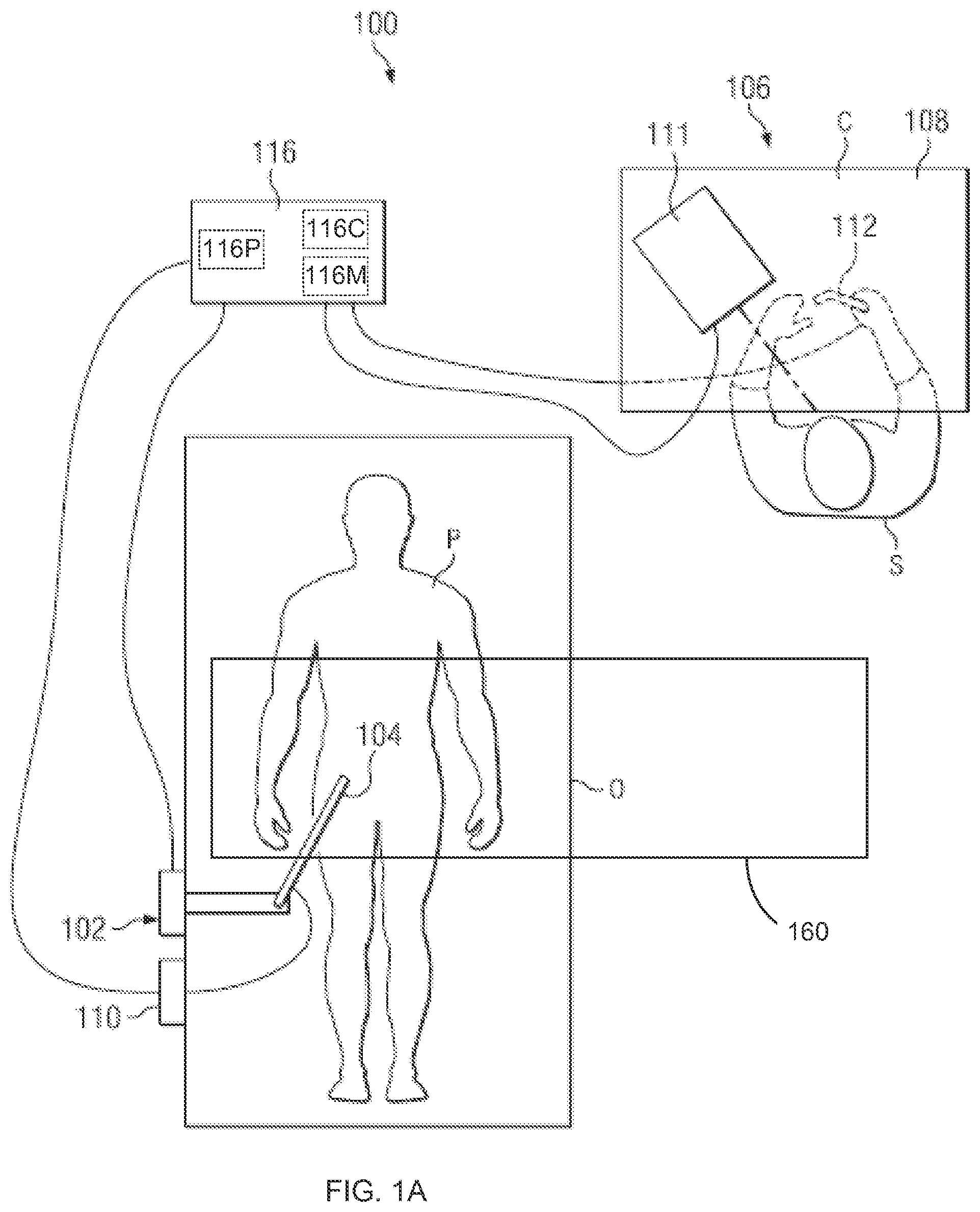 Patent US12097000 Figure 1 – Systems and methods for robotic medical system integration with external imaging
