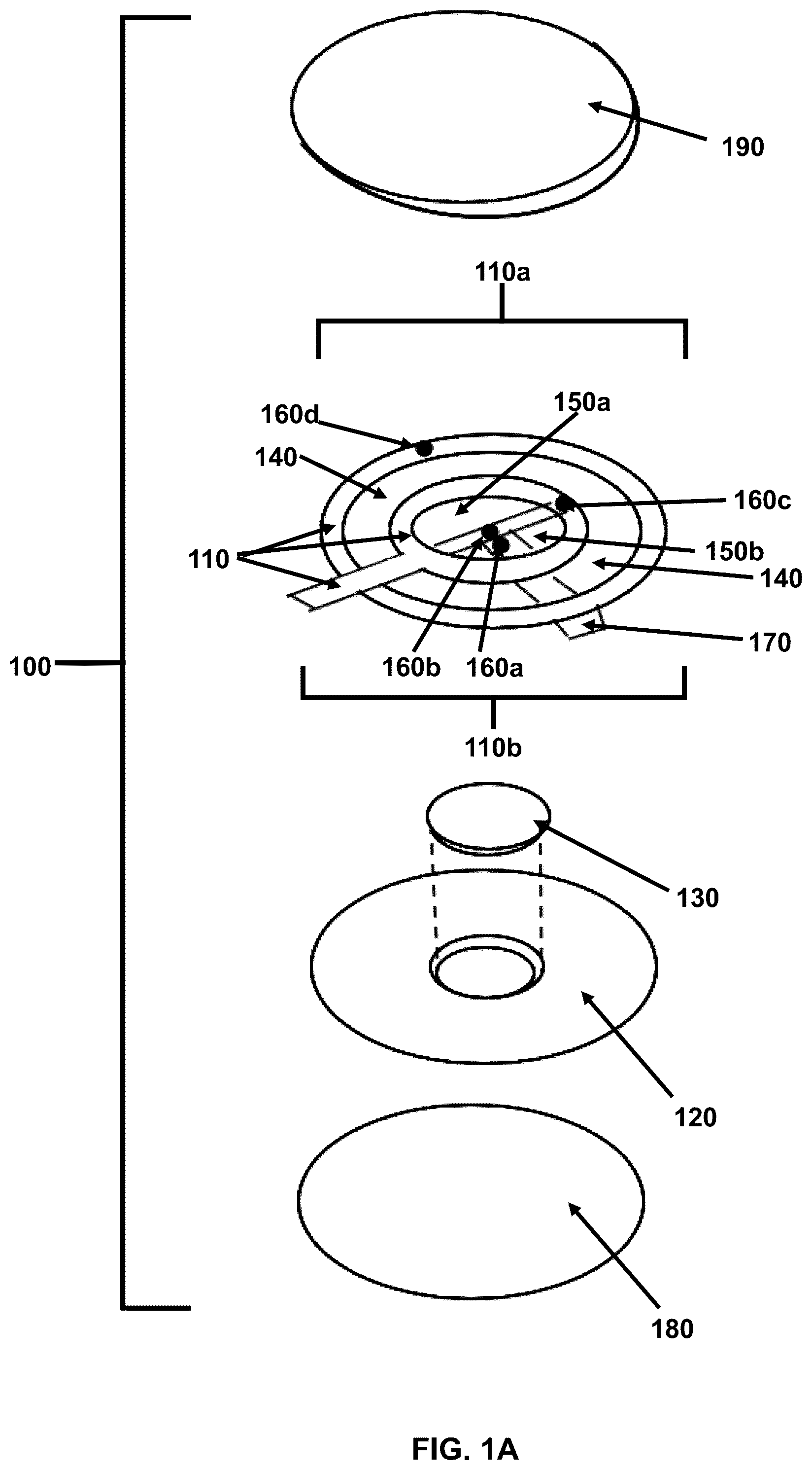 Patent US12097011 — Wearable patch device for core body temperature measurements — Figure 1