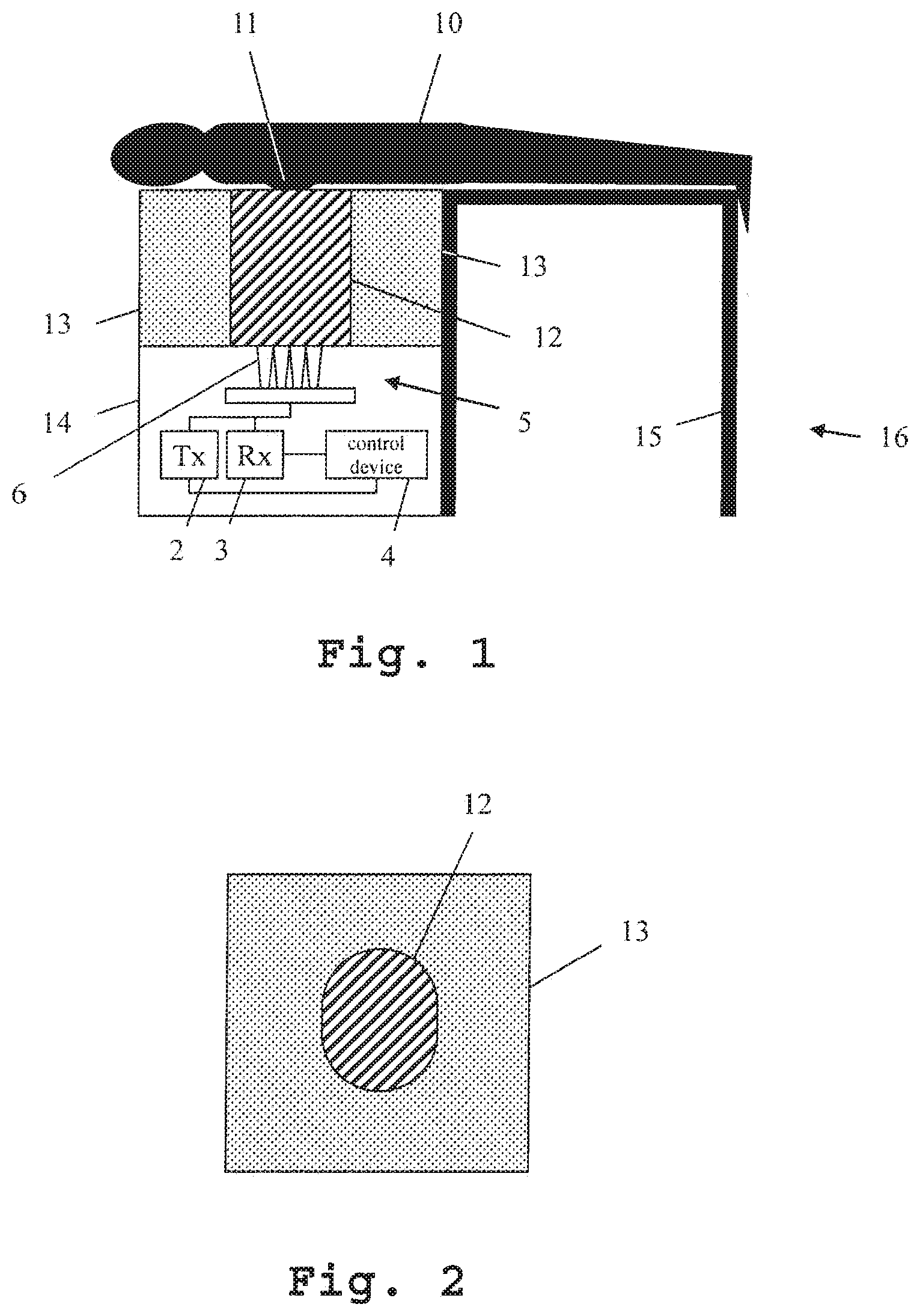 Patent US12097018 — Measuring device and a method for microwave-based investigation — Figure 1