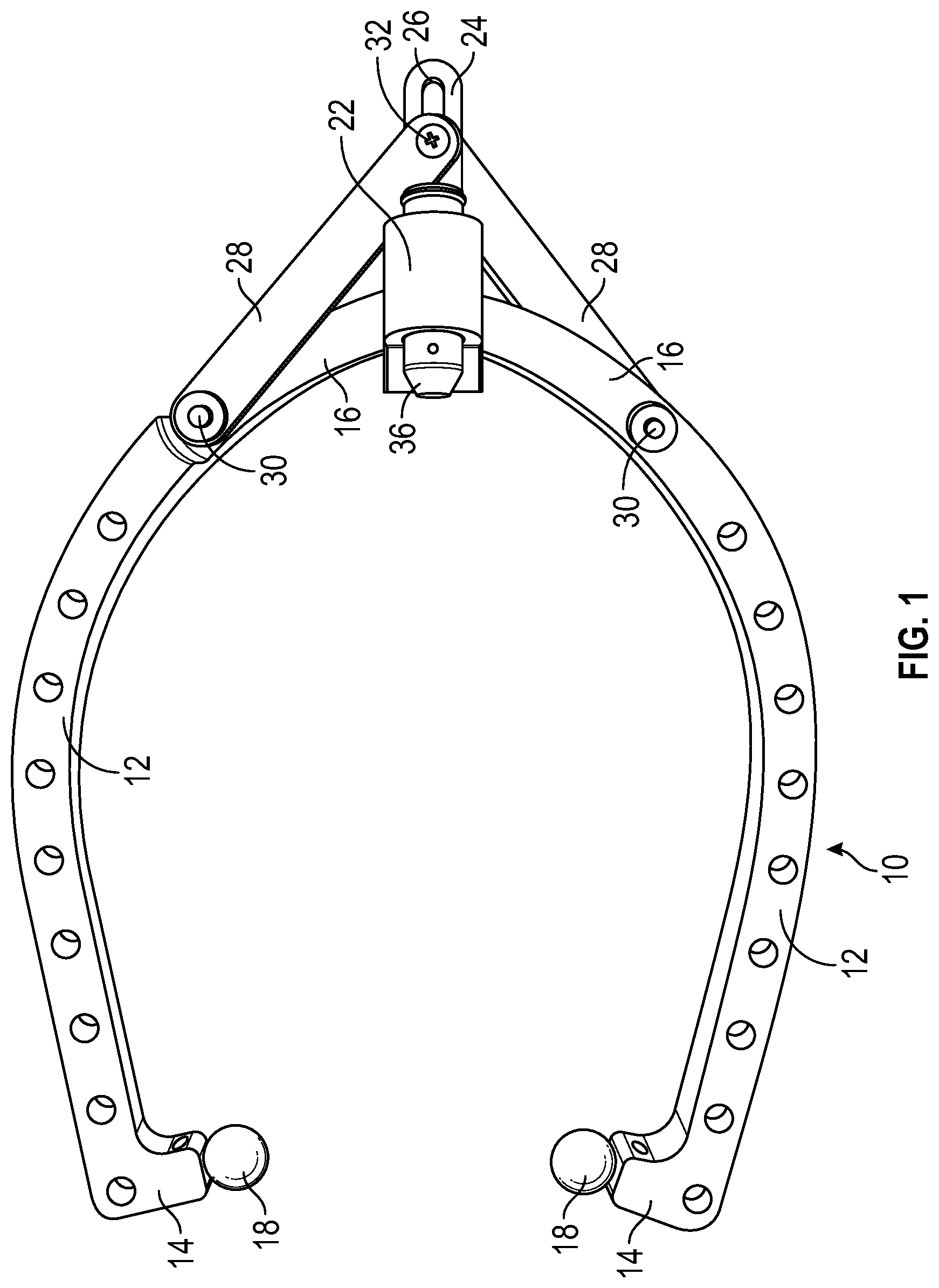 Patent US12097022 — Cranial midline marking device and method of using — Figure 1