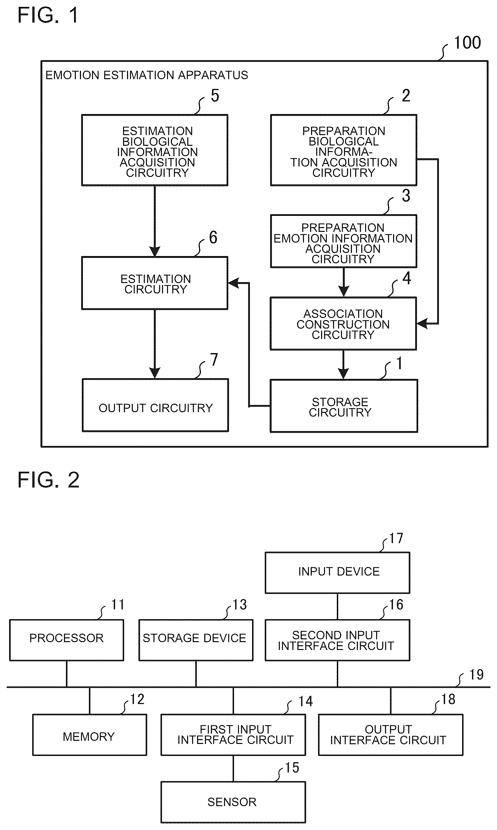 Patent US12097031 Figure 1 – Emotion estimation apparatus and emotion estimation method