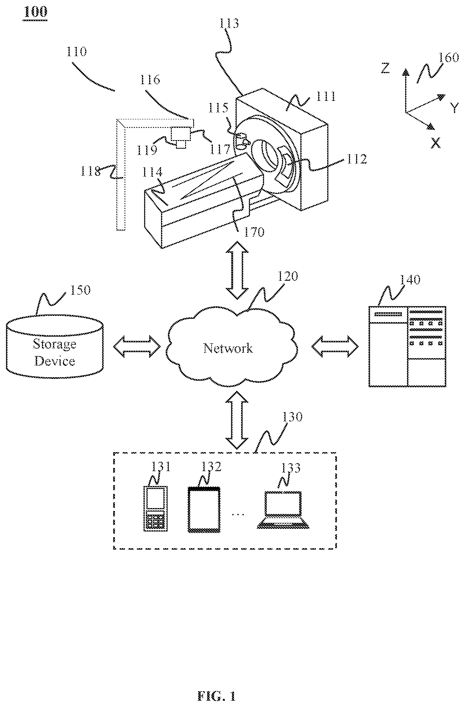 Patent US12097048 — Radiotherapy treatment table and systems and methods using the same — Figure 1