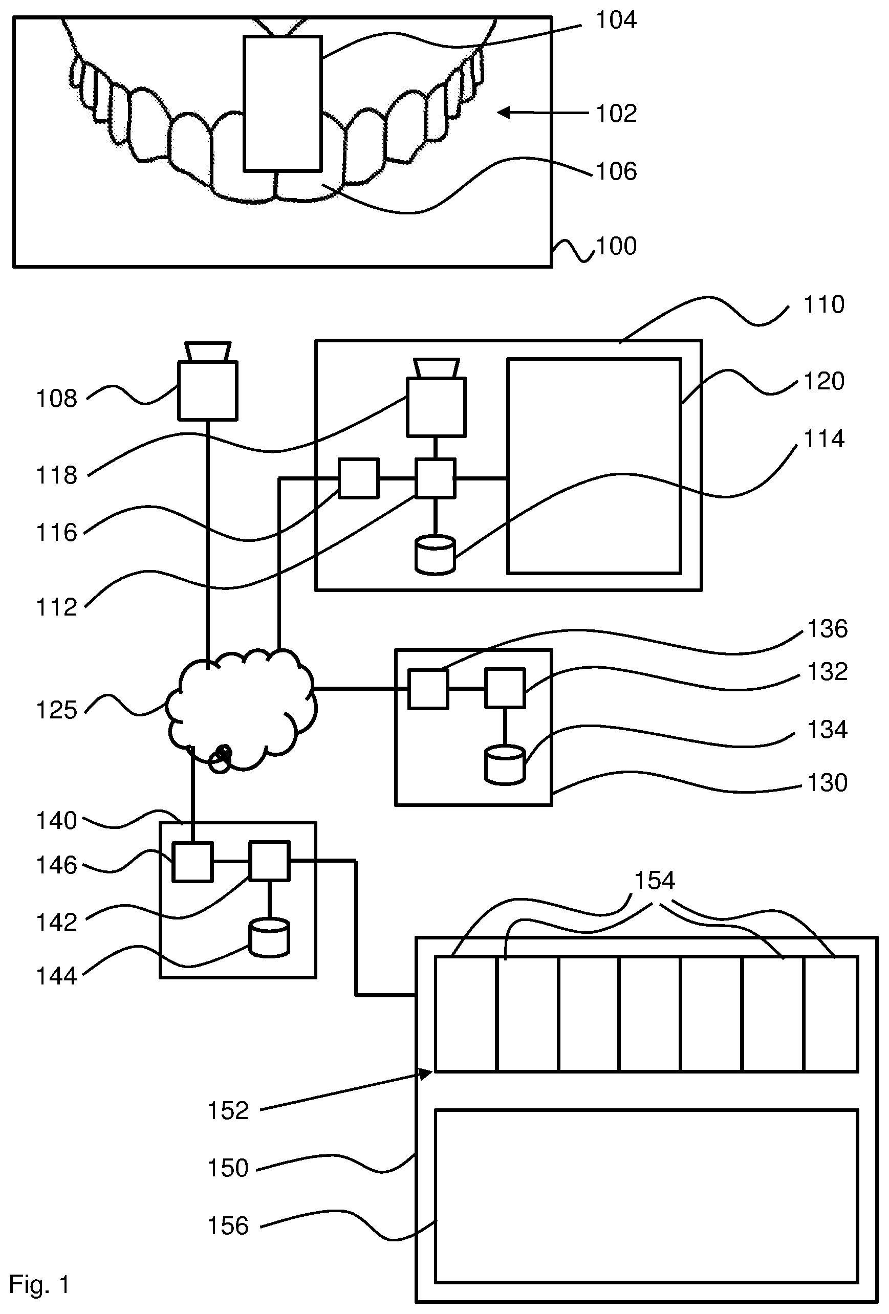Patent US12097083 Figure 1 – Method and device for providing ingredient data for a prosthesis