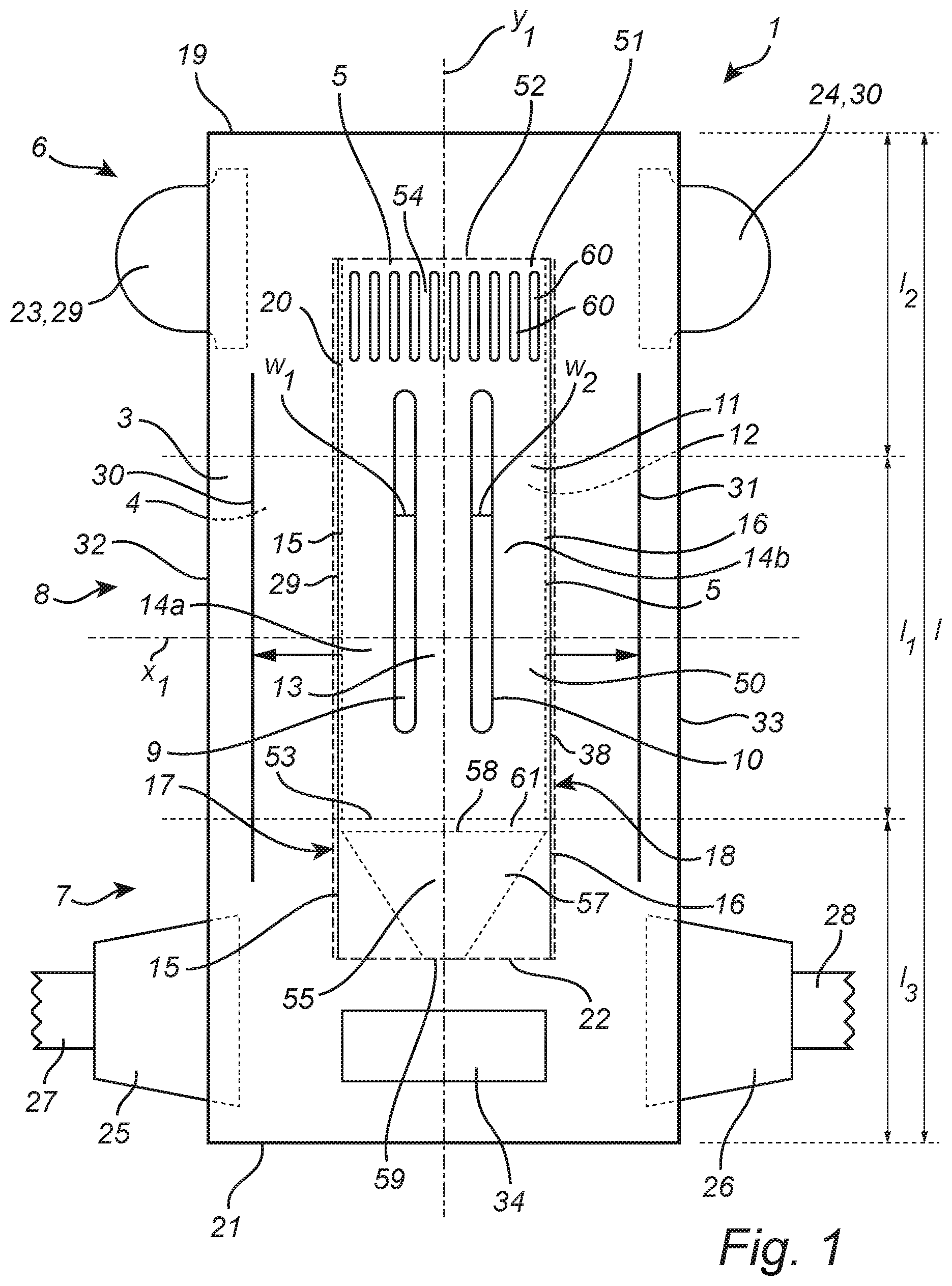 Patent US12097098 — Absorbent article — Figure 1