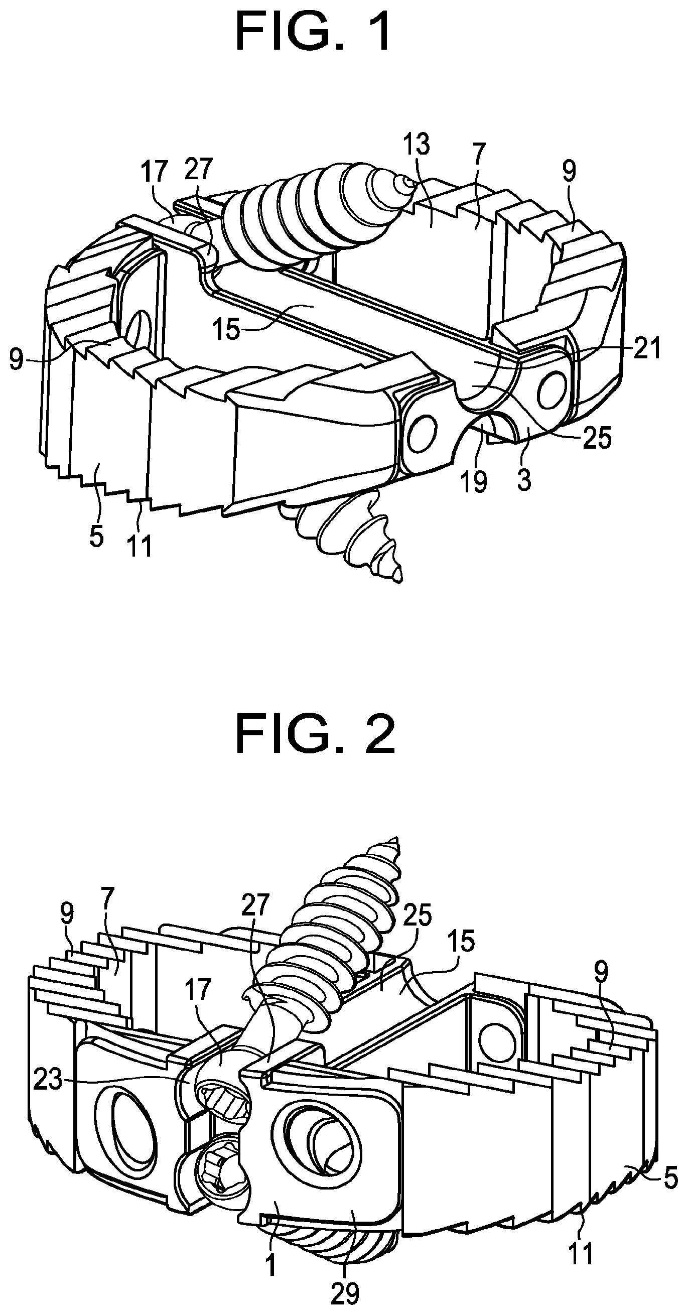 Patent US12097124 — Zero profile spinal fusion cage — Figure 1
