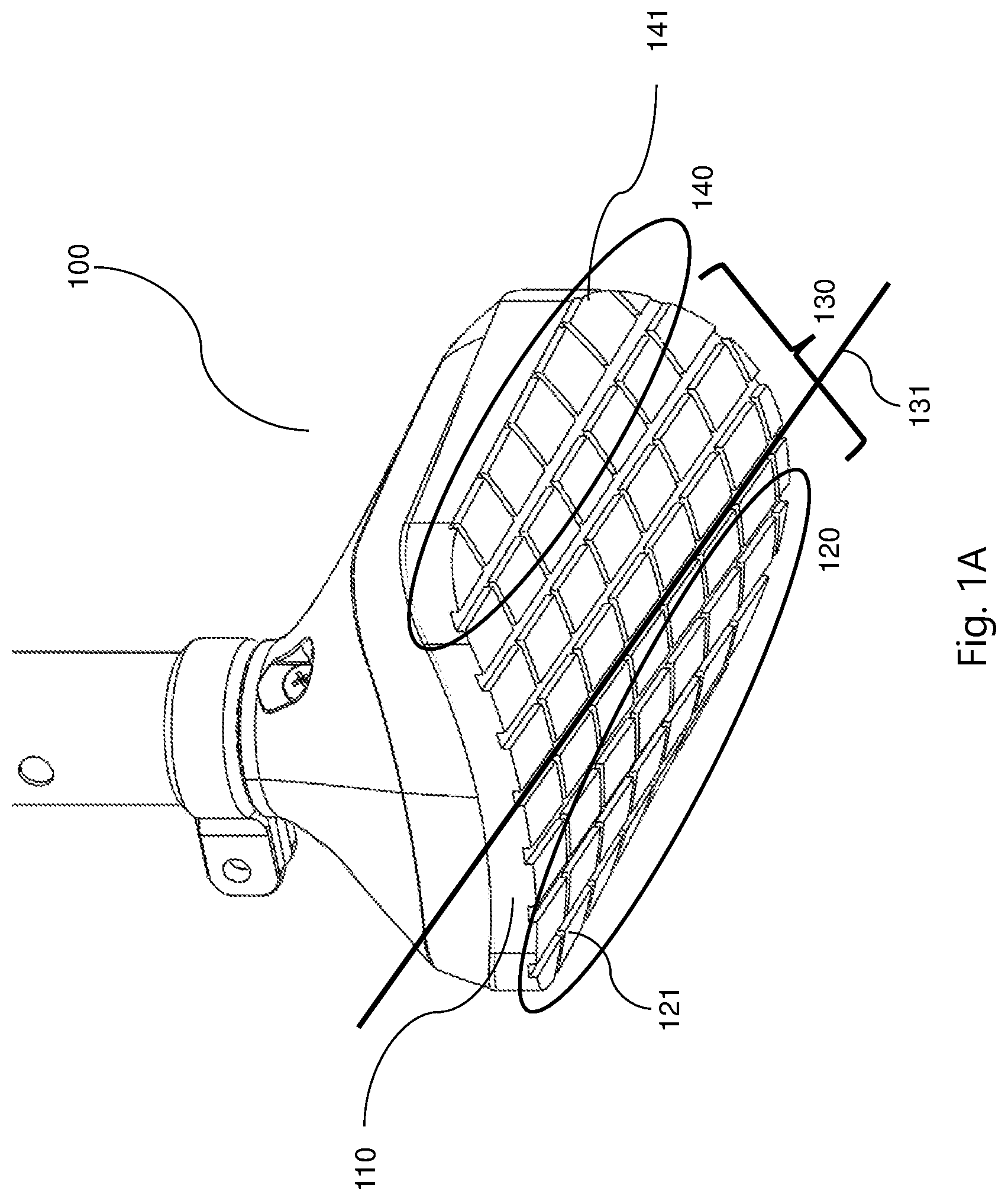 Patent US12097165 Figure 1 – Foot for hands-free crutch