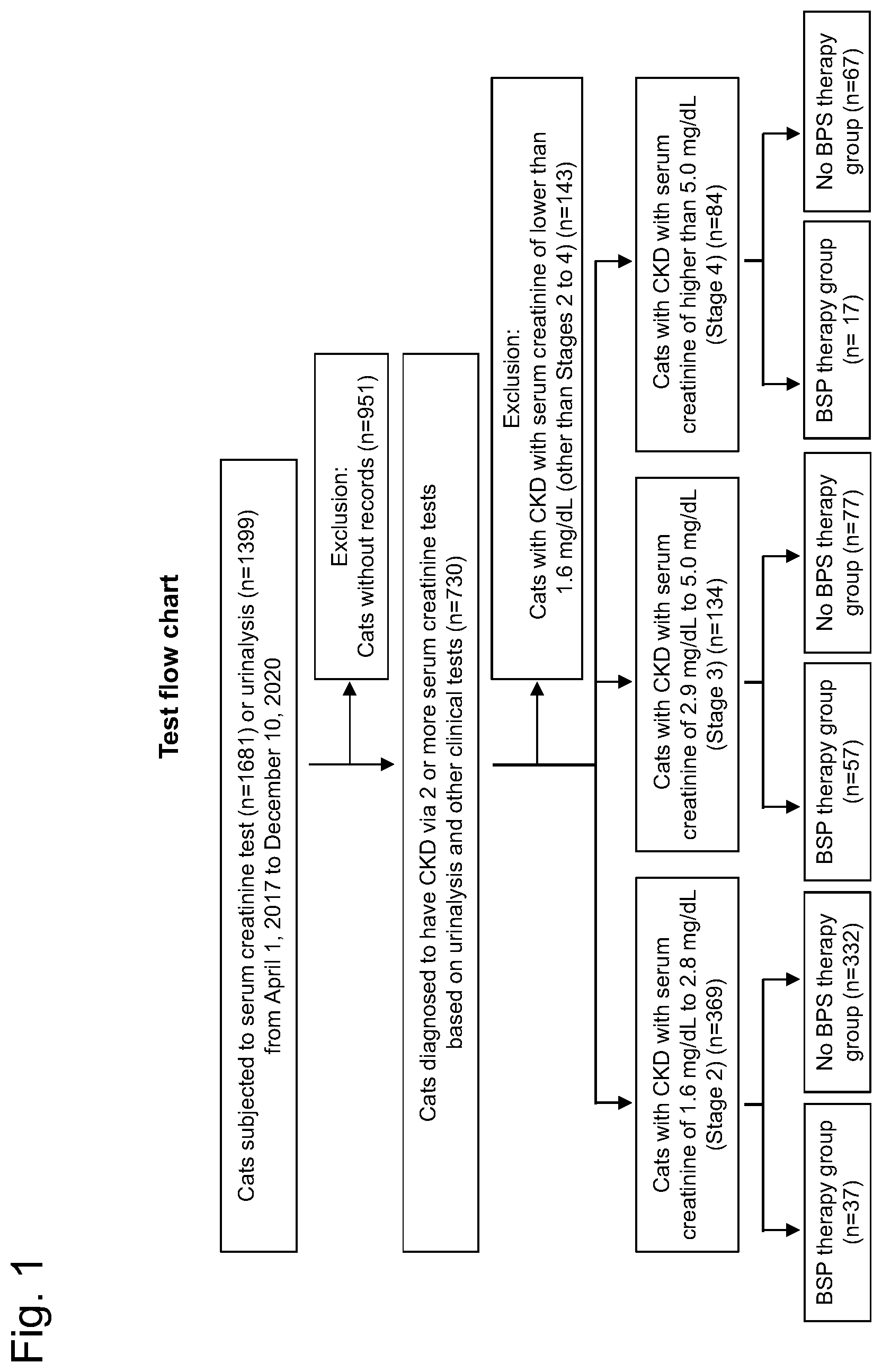 Patent US12097177 Figure 1 – Therapeutic method for cat with chronic kidney disease